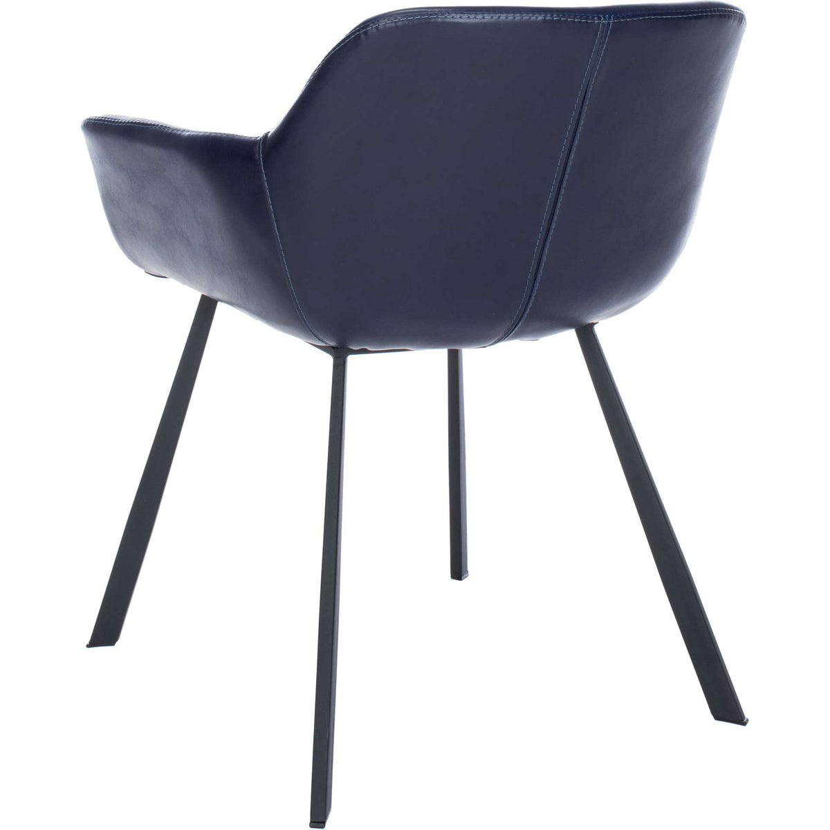 Ara Mid Century Dining Chair Midnight Blue/Black (Set of 2)