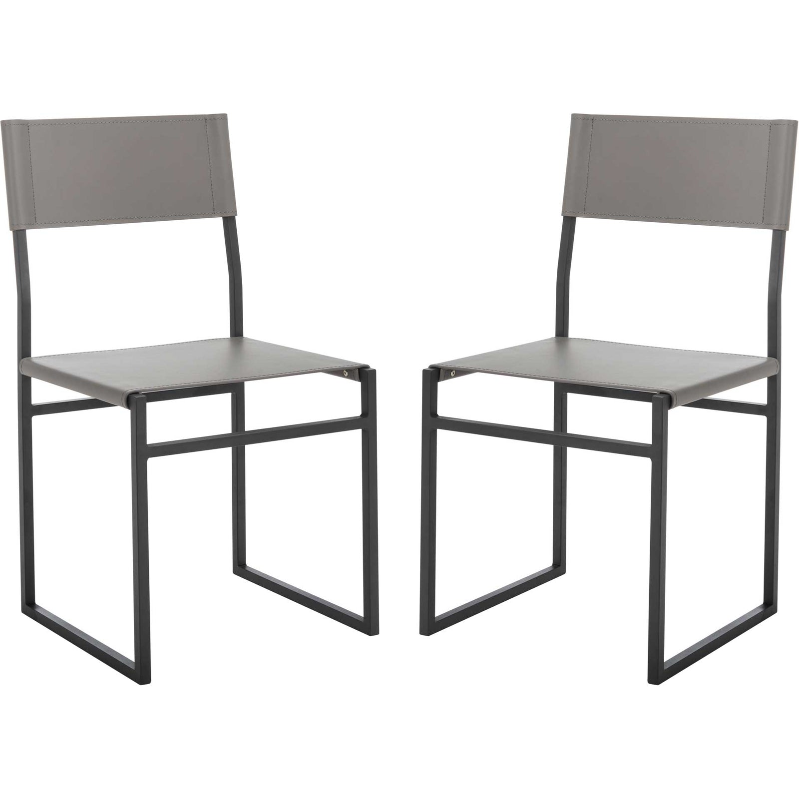 Landry Dining Chairs Gray/Black (Set of 2)