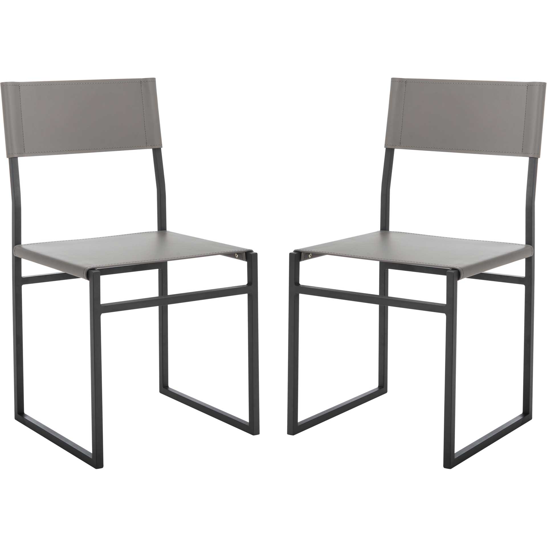 Landry Dining Chairs Gray/Black (Set of 2)