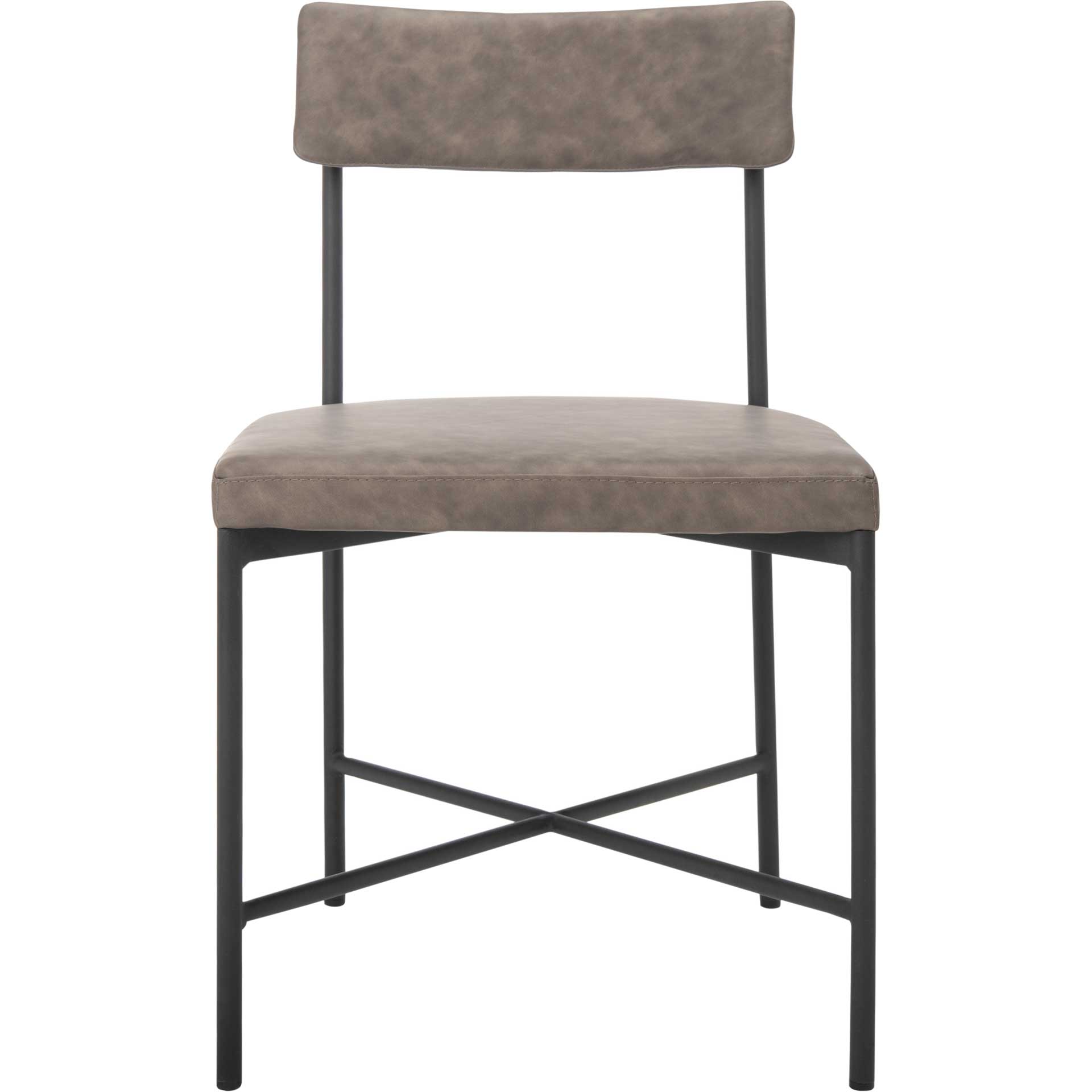Arden Dining Chairs Gray/Black (Set of 2)