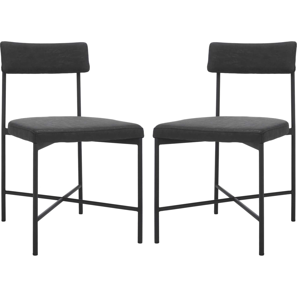 Arden Dining Chairs Black (Set of 2)