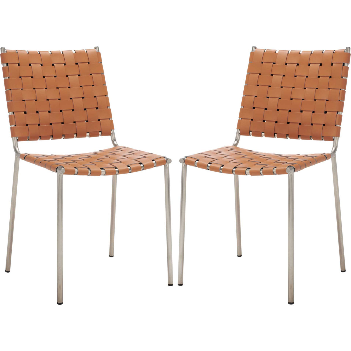 Westin Woven Dining Chair Natural/Silver (Set of 2)