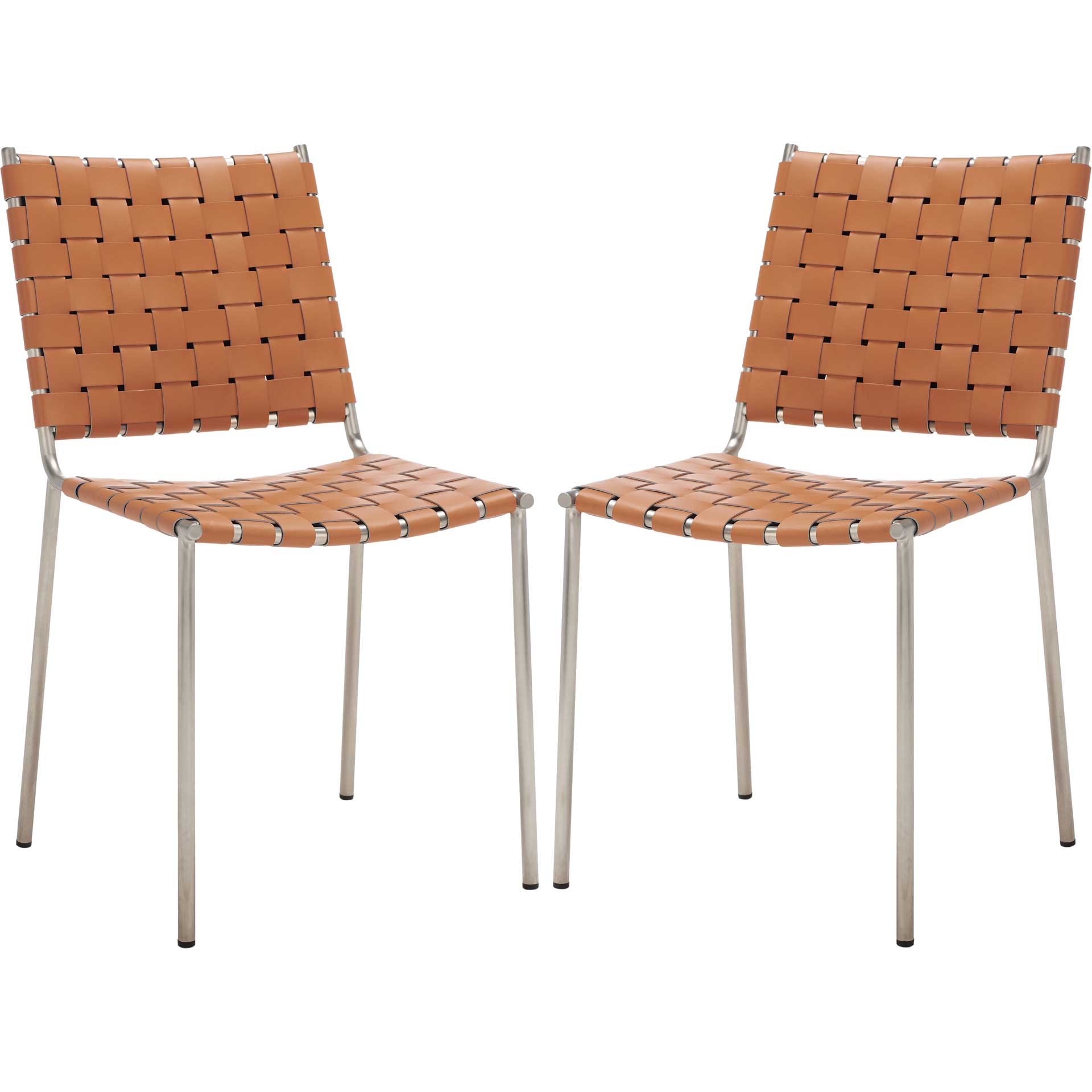 Westin Woven Dining Chair Natural/Silver (Set of 2)
