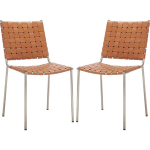 Westin Woven Dining Chair Natural/Silver (Set of 2)