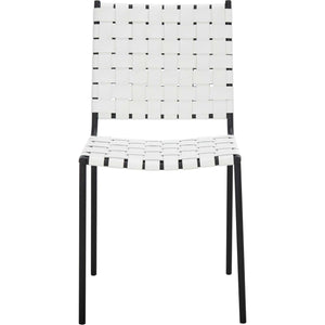 Westin Woven Dining Chair White/Black (Set of 2)