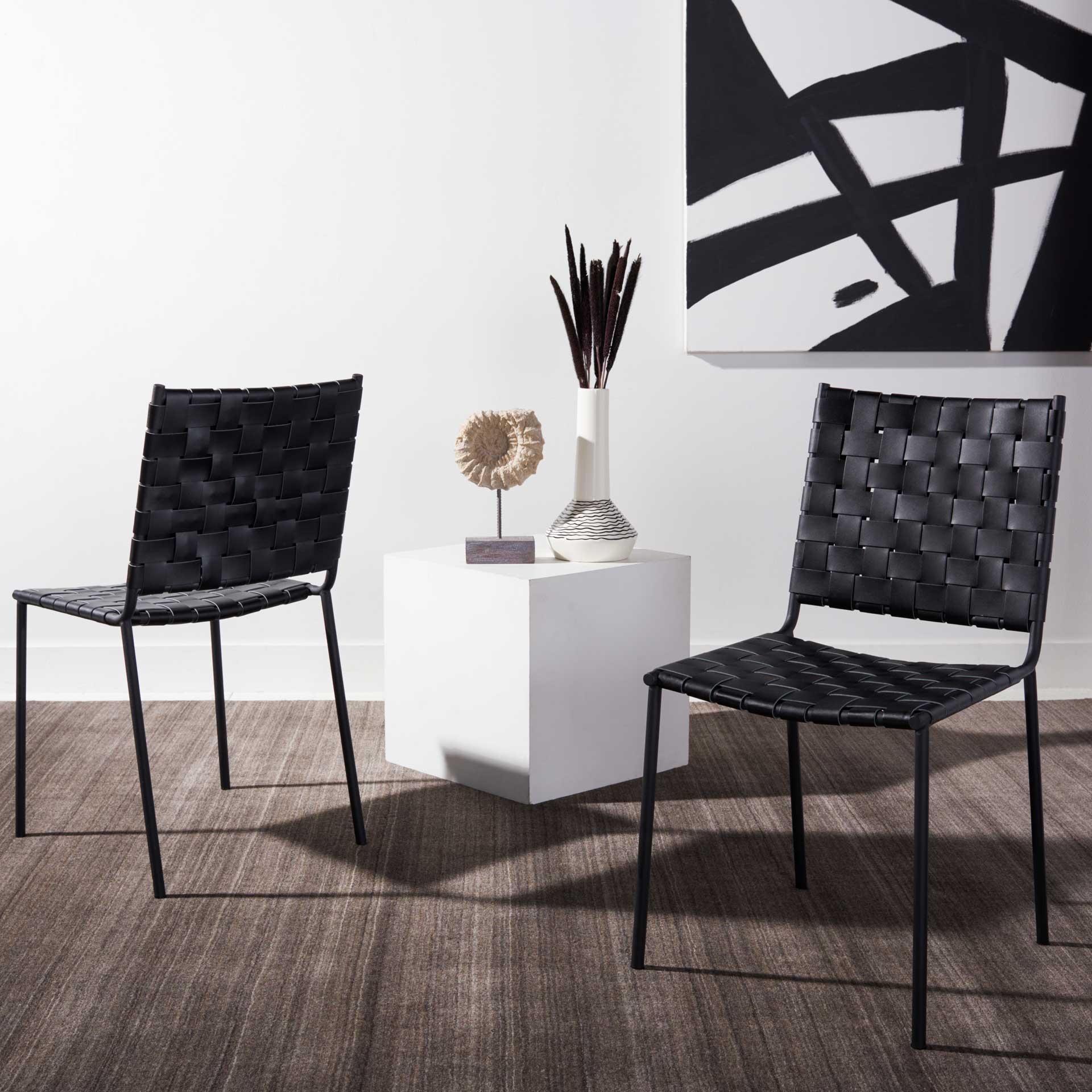Westin Woven Dining Chair Black/Black (Set of 2)