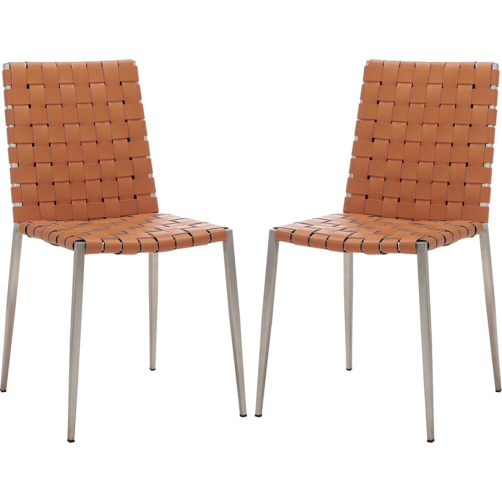 Ralen Woven Dining Chair Natural/Silver (Set of 2)