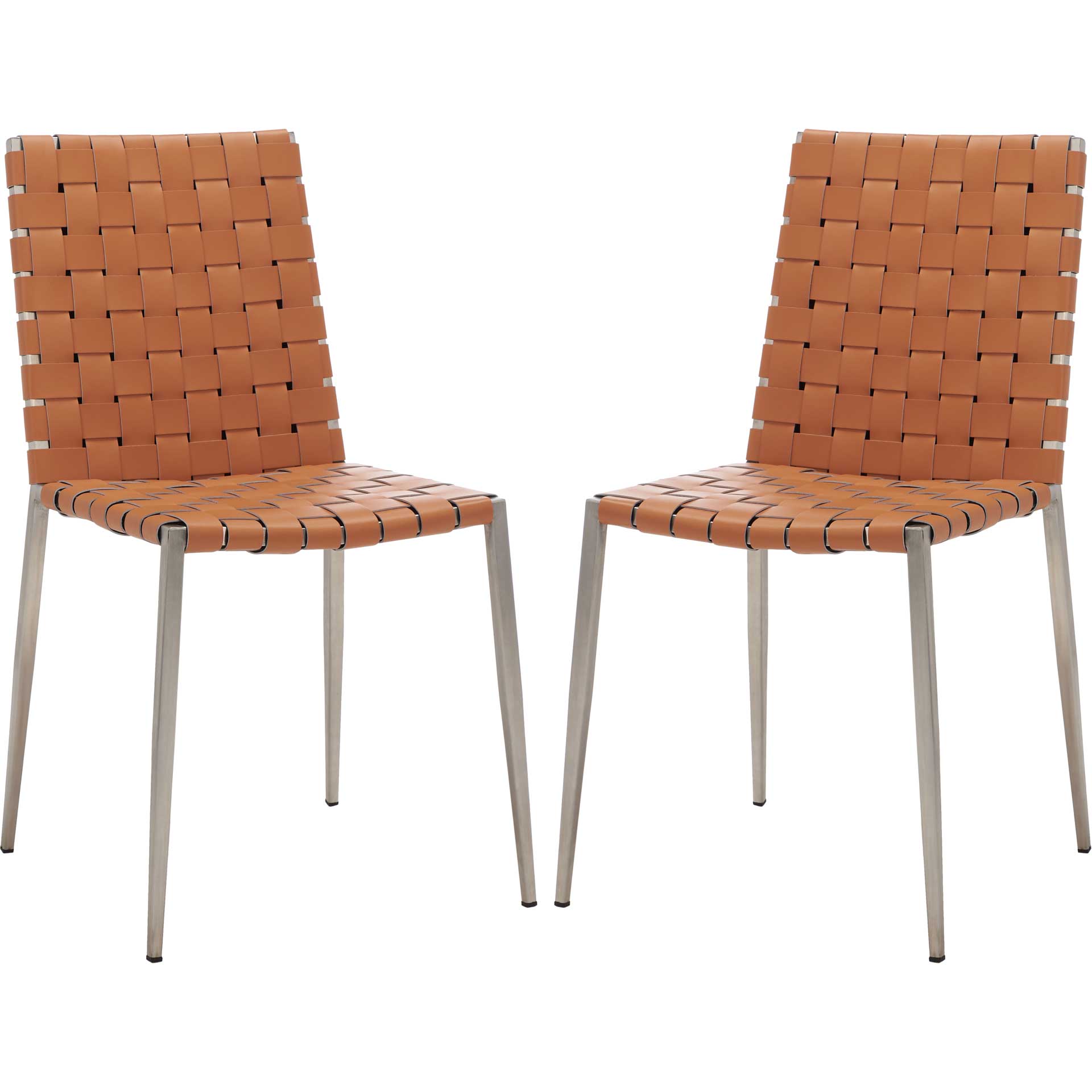 Ralen Woven Dining Chair Natural/Silver (Set of 2)