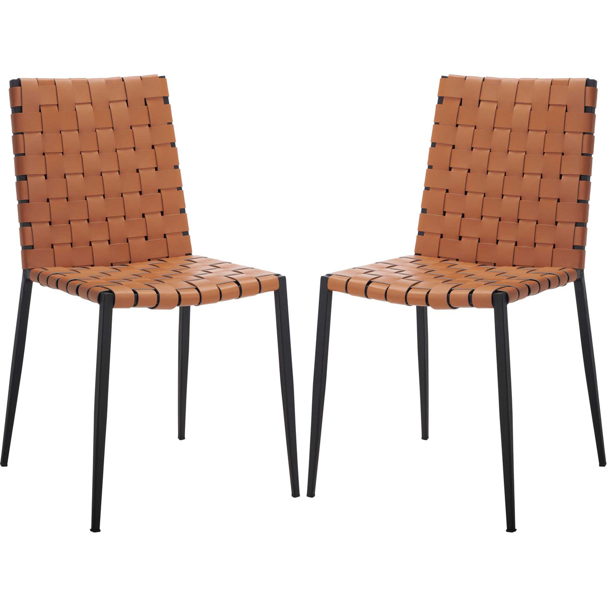 Ralen Woven Dining Chair Natural/Black (Set of 2)