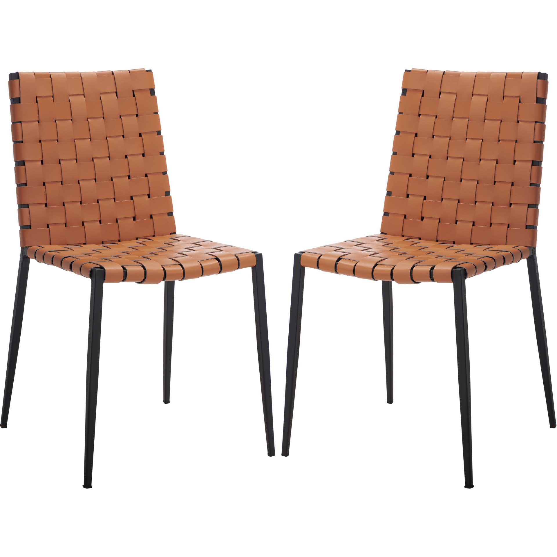 Ralen Woven Dining Chair Natural/Black (Set of 2)