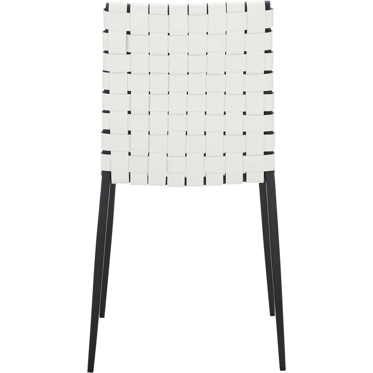 Ralen Woven Dining Chair White/Black (Set of 2)