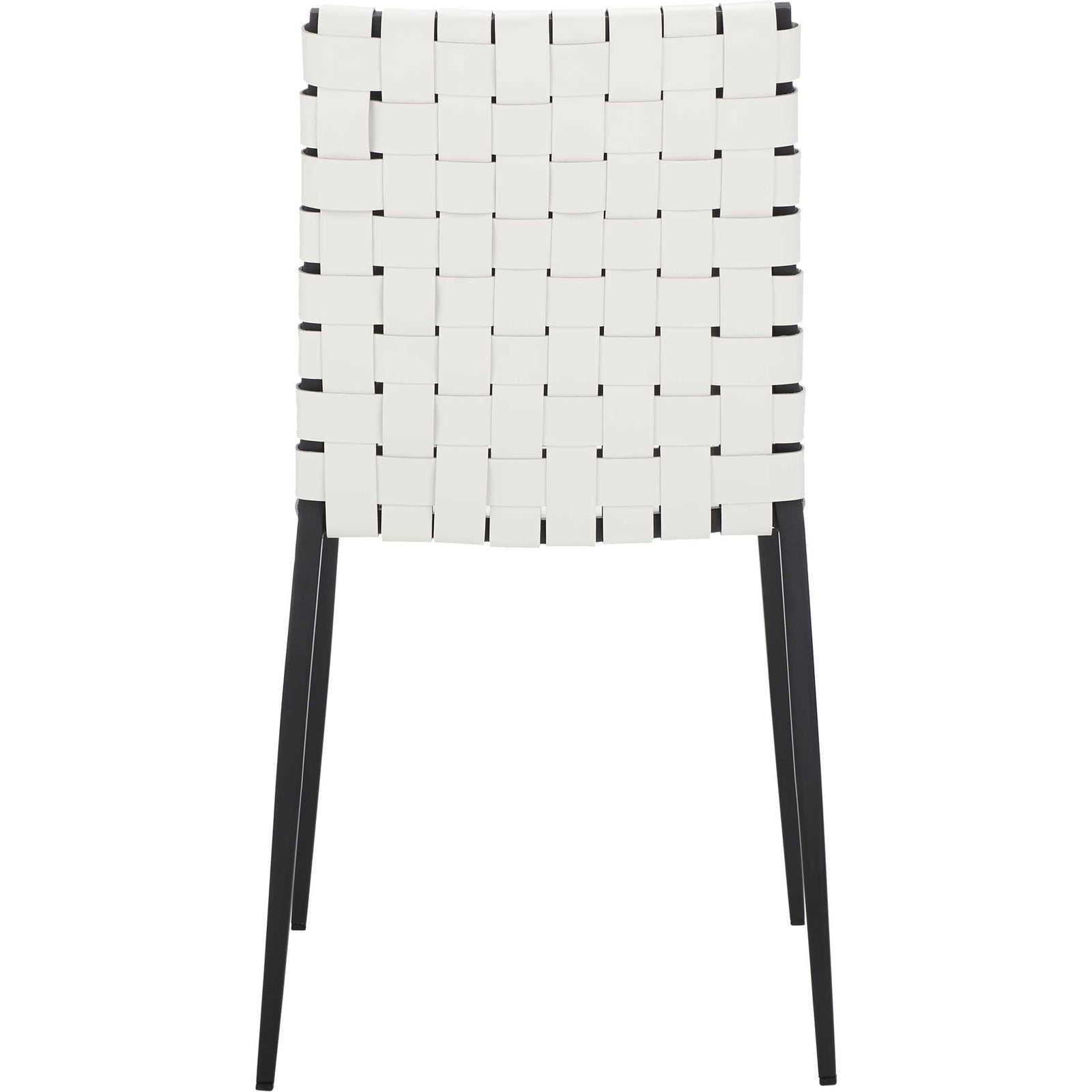Ralen Woven Dining Chair White/Black (Set of 2)
