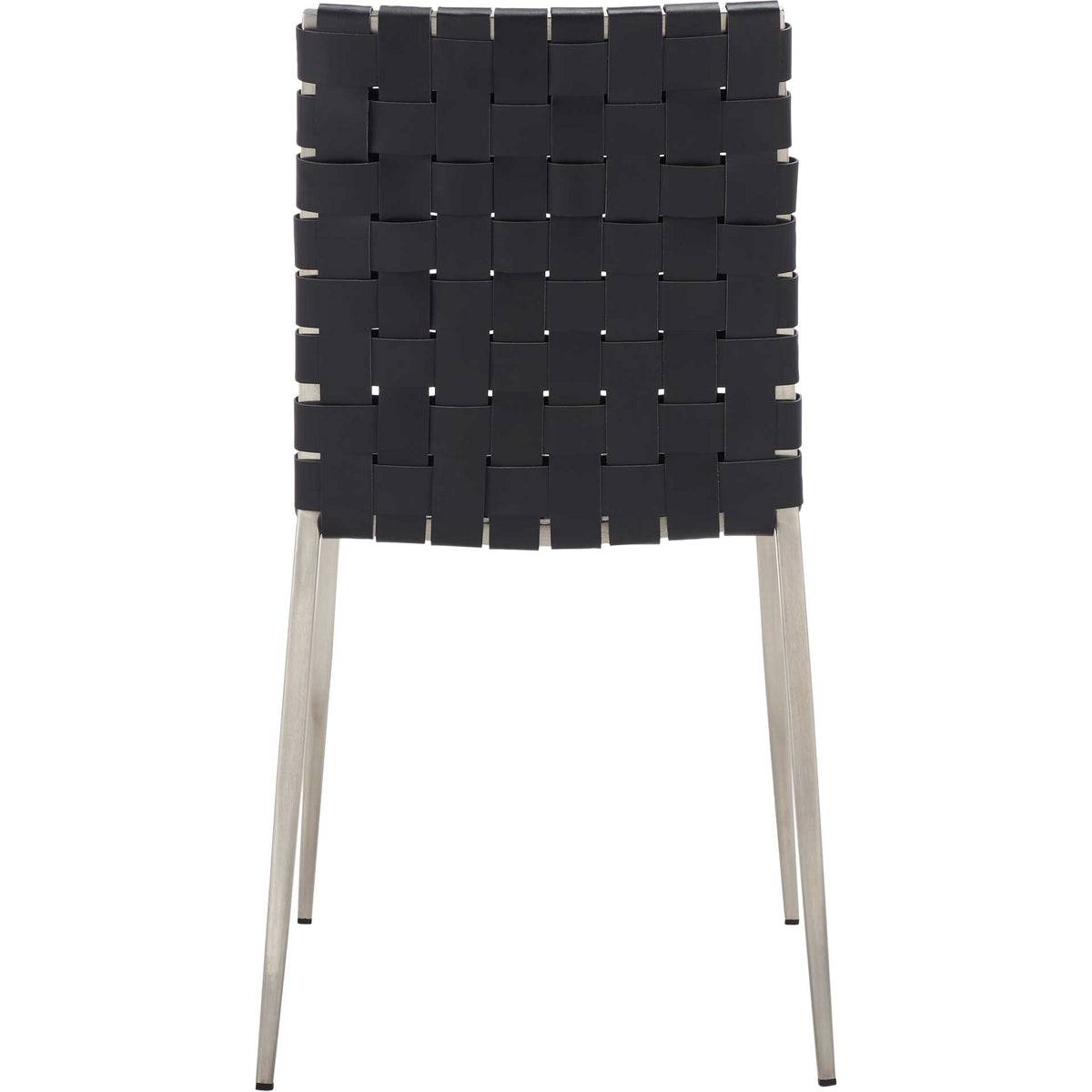 Ralen Woven Dining Chair Black/Silver (Set of 2)