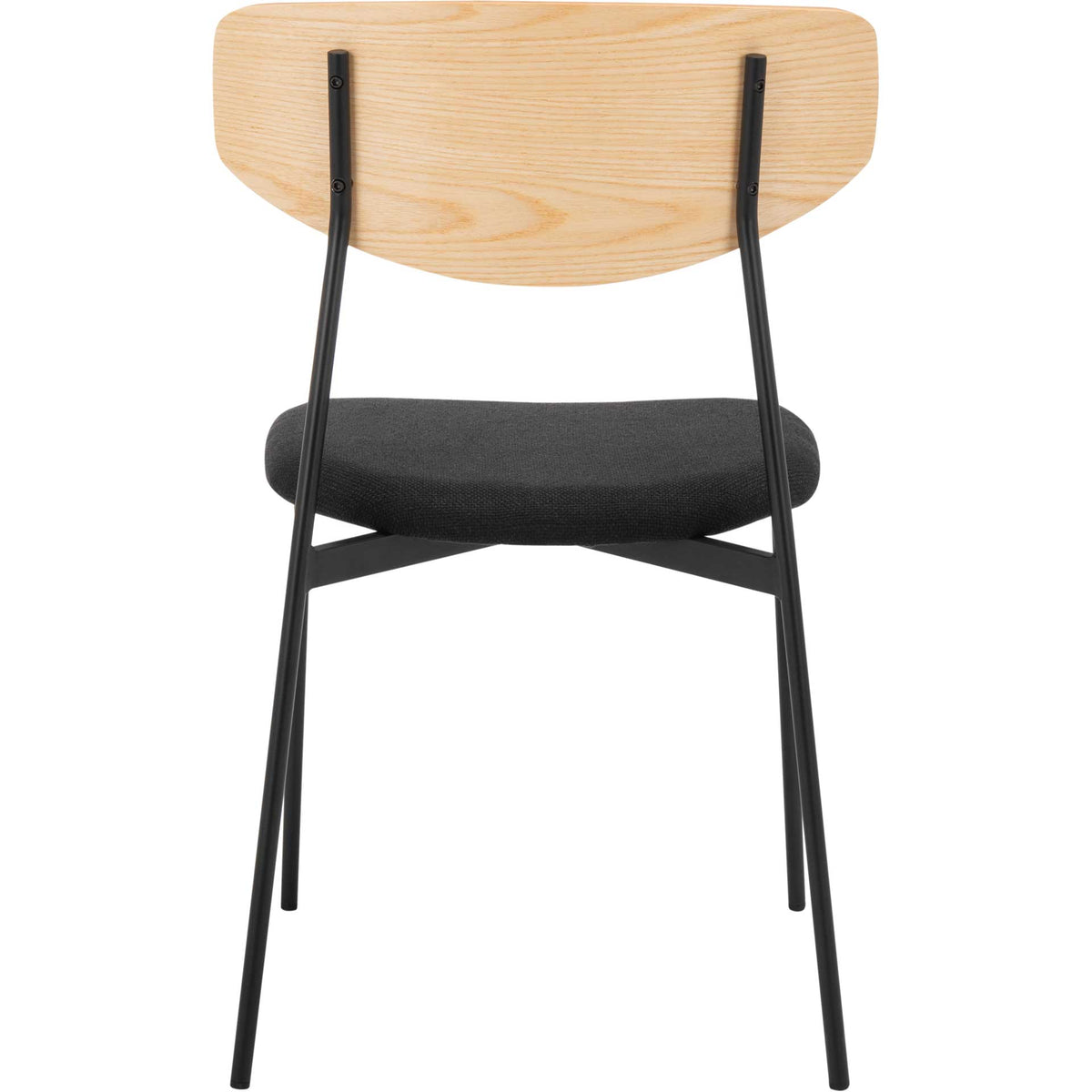 Ryne Dining Chair Oak/Black (Set of 2)