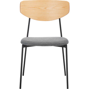 Ryne Dining Chair Oak/Gray (Set of 2)