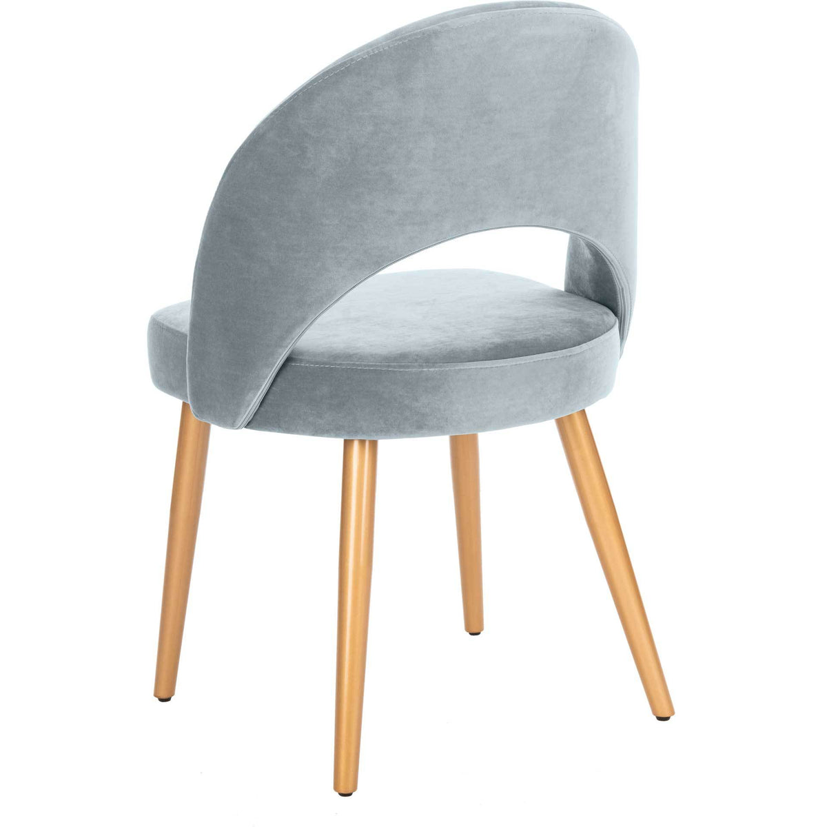 Gia Retro Dining Chair Slate Blue/Gold (Set of 2)