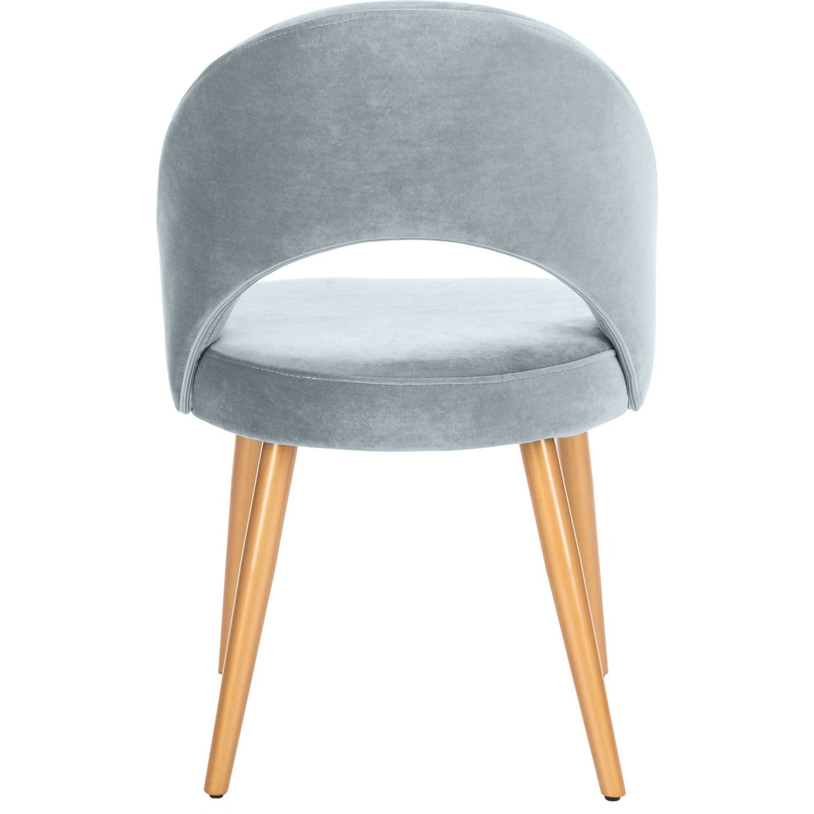 Gia Retro Dining Chair Slate Blue/Gold (Set of 2)