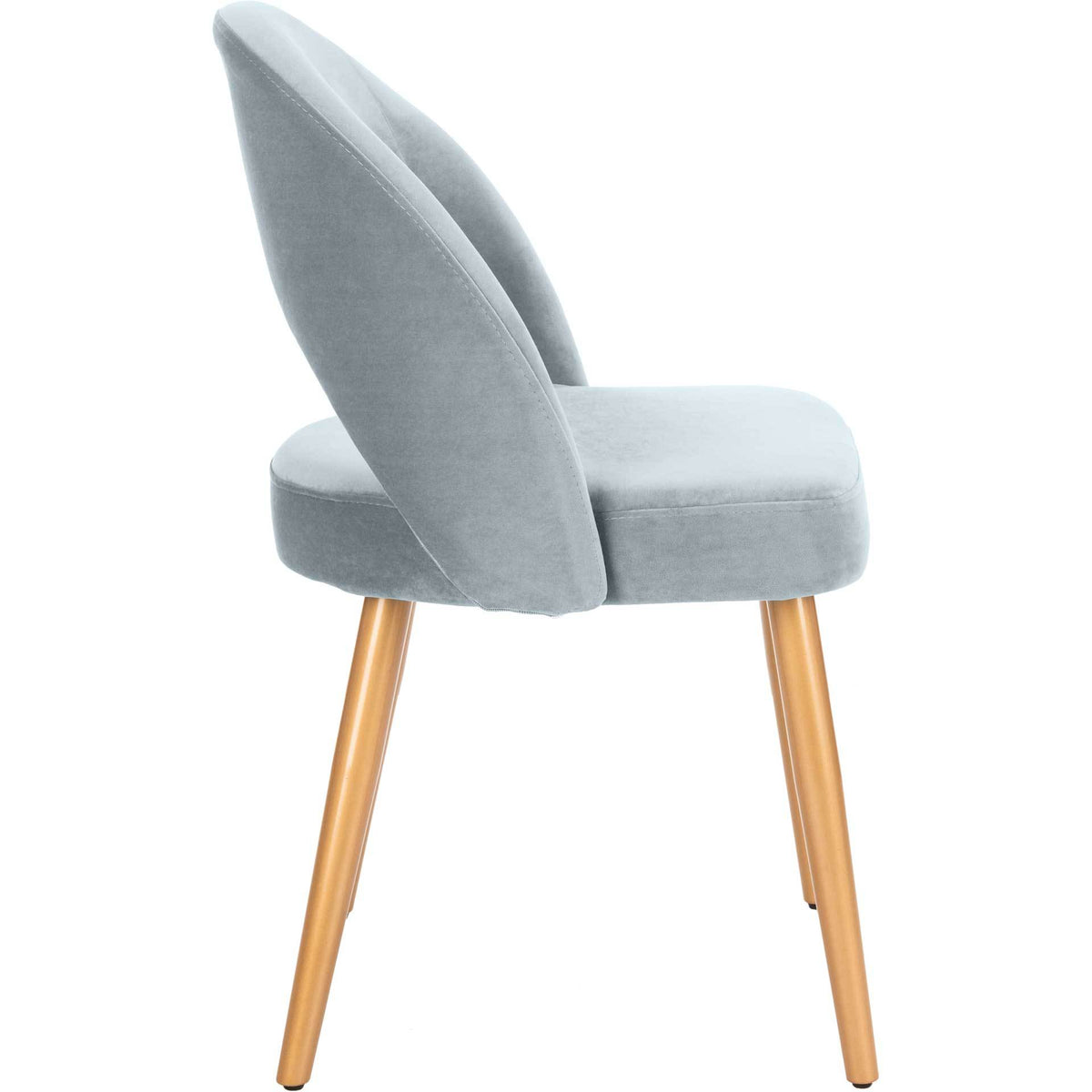 Gia Retro Dining Chair Slate Blue/Gold (Set of 2)