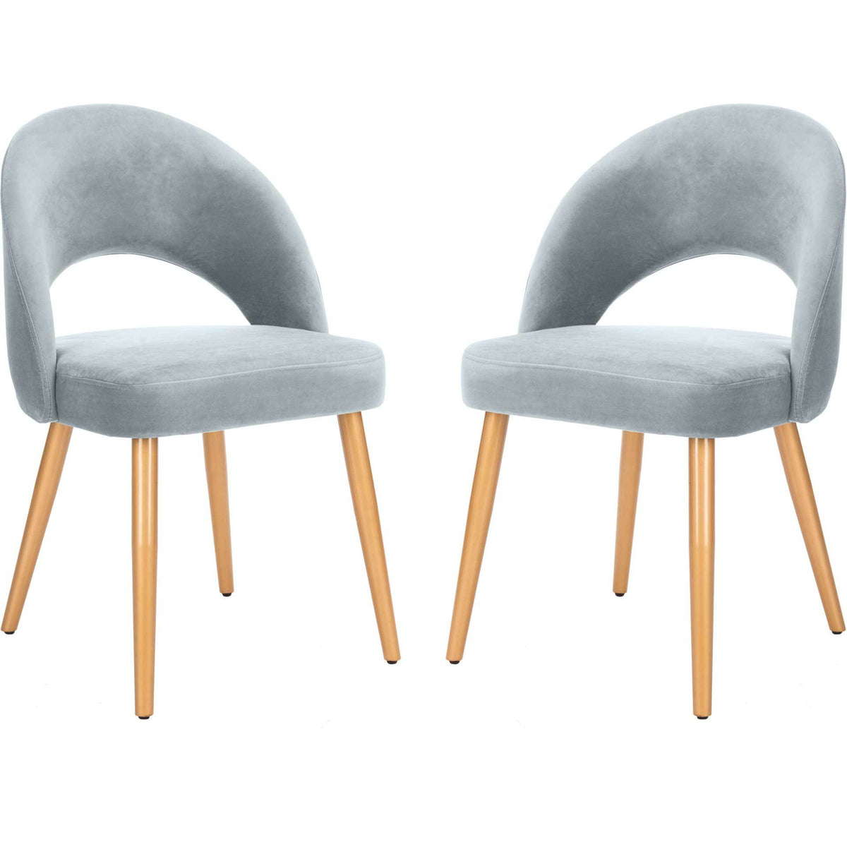 Gia Retro Dining Chair Slate Blue/Gold (Set of 2)