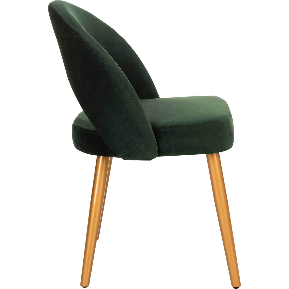 Gia Retro Dining Chair Malachite Green/Gold (Set of 2)