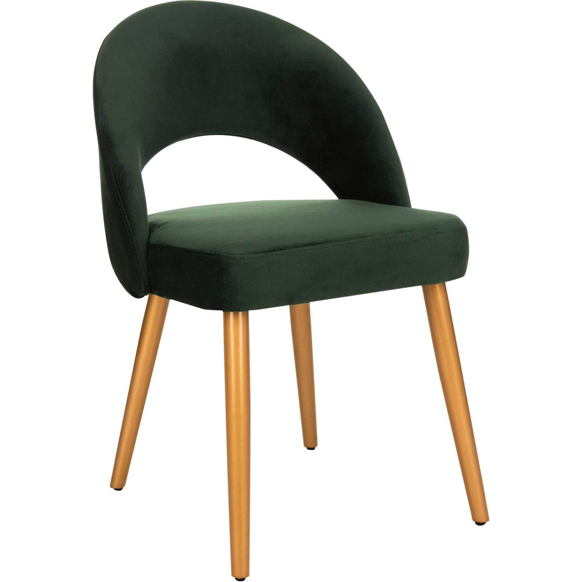 Gia Retro Dining Chair Malachite Green/Gold (Set of 2)