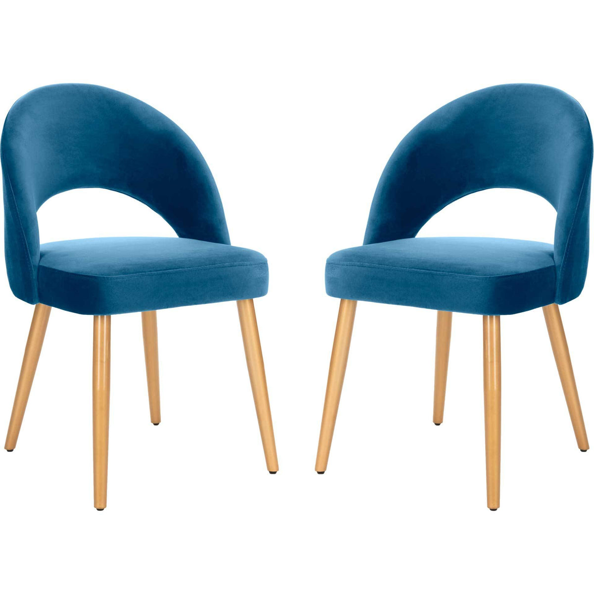 Gia Retro Dining Chair Navy/Gold (Set of 2)