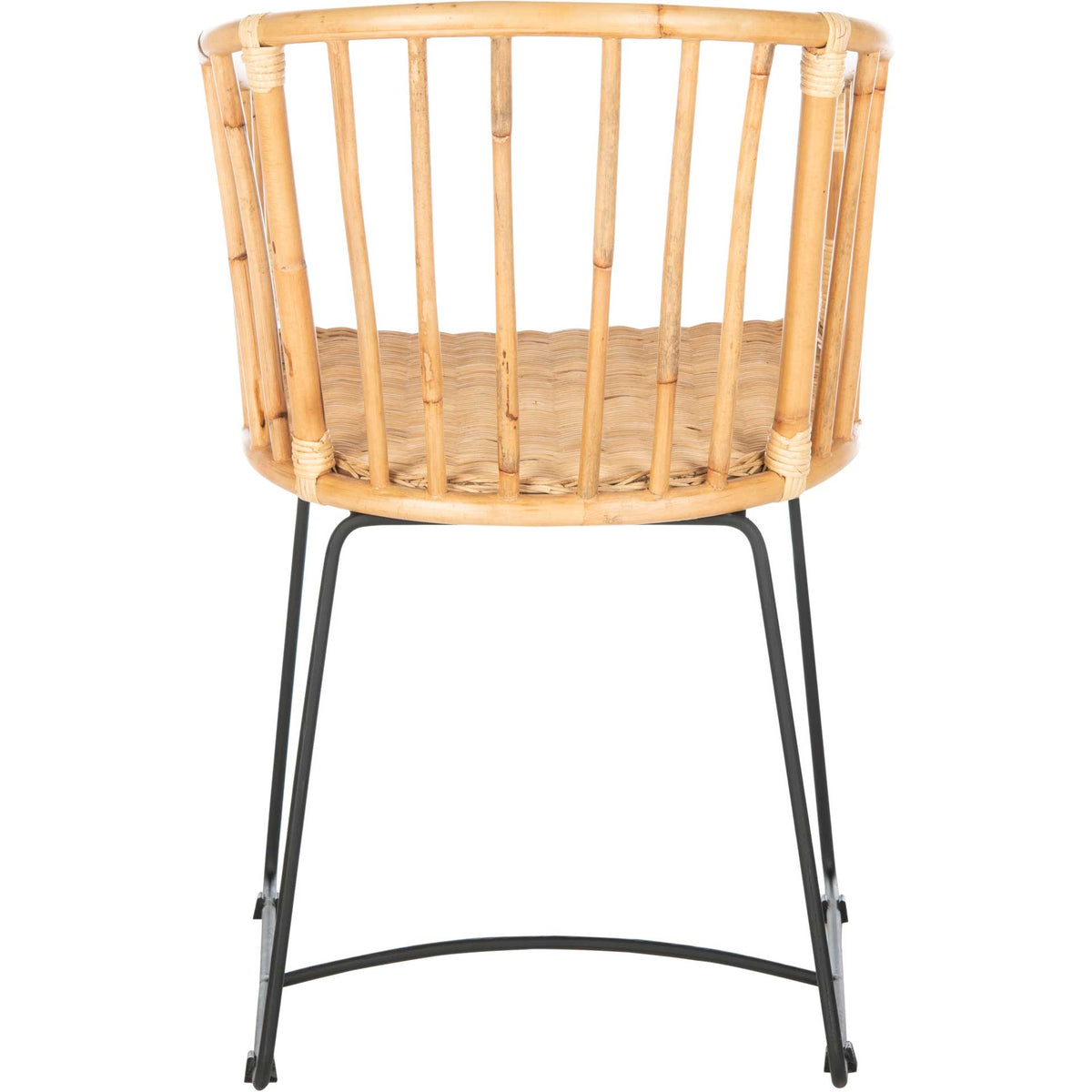 Siltan Rattan Barrel Dining Chair Natural/Black