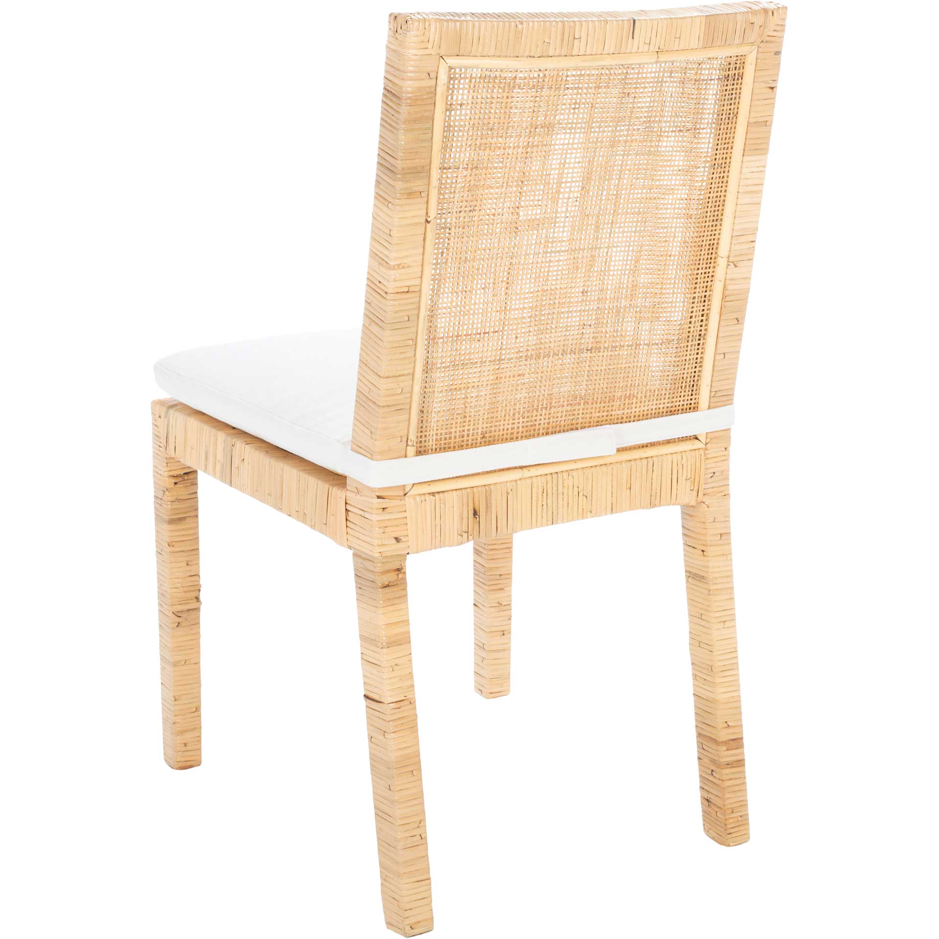 Torence Cane Dining Chair Natural/White (Set of 2)