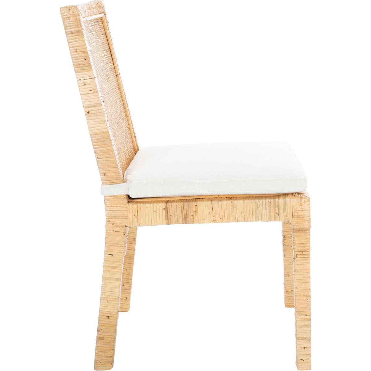 Torence Cane Dining Chair Natural/White (Set of 2)