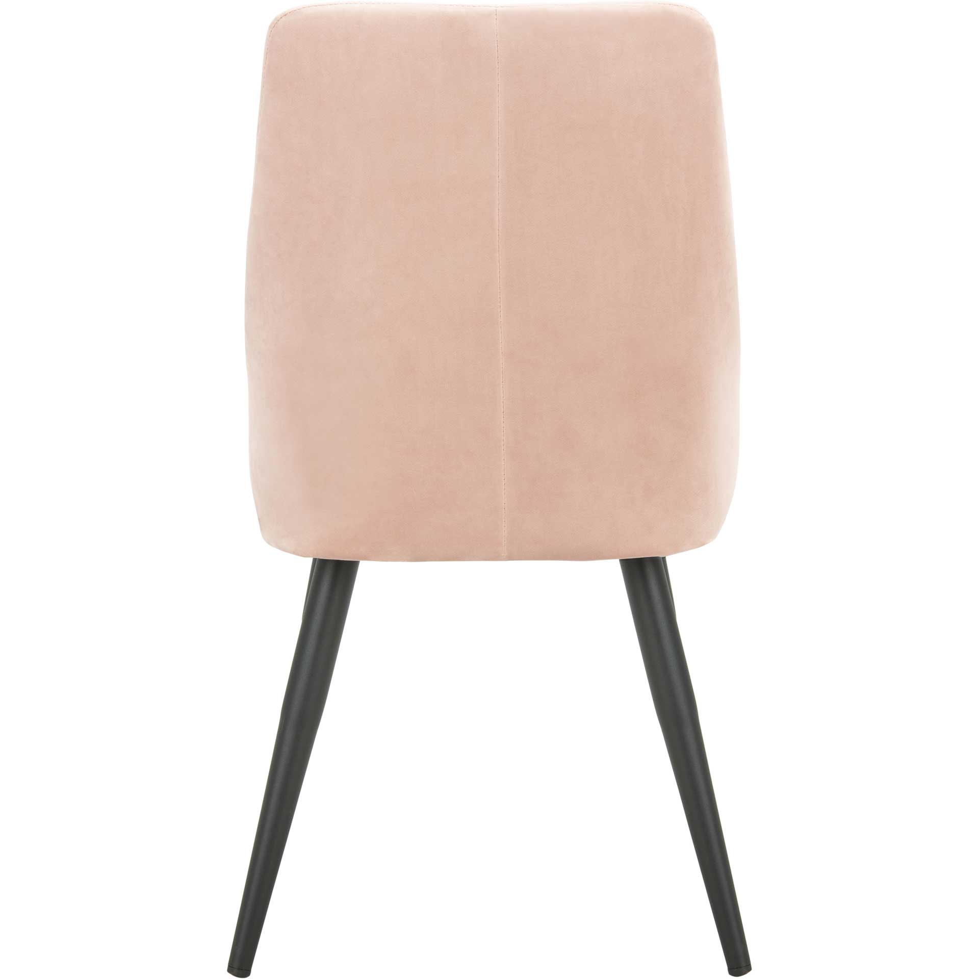 Zola Upholstered Dining Chair Dusty Blush/Black (Set of 2)