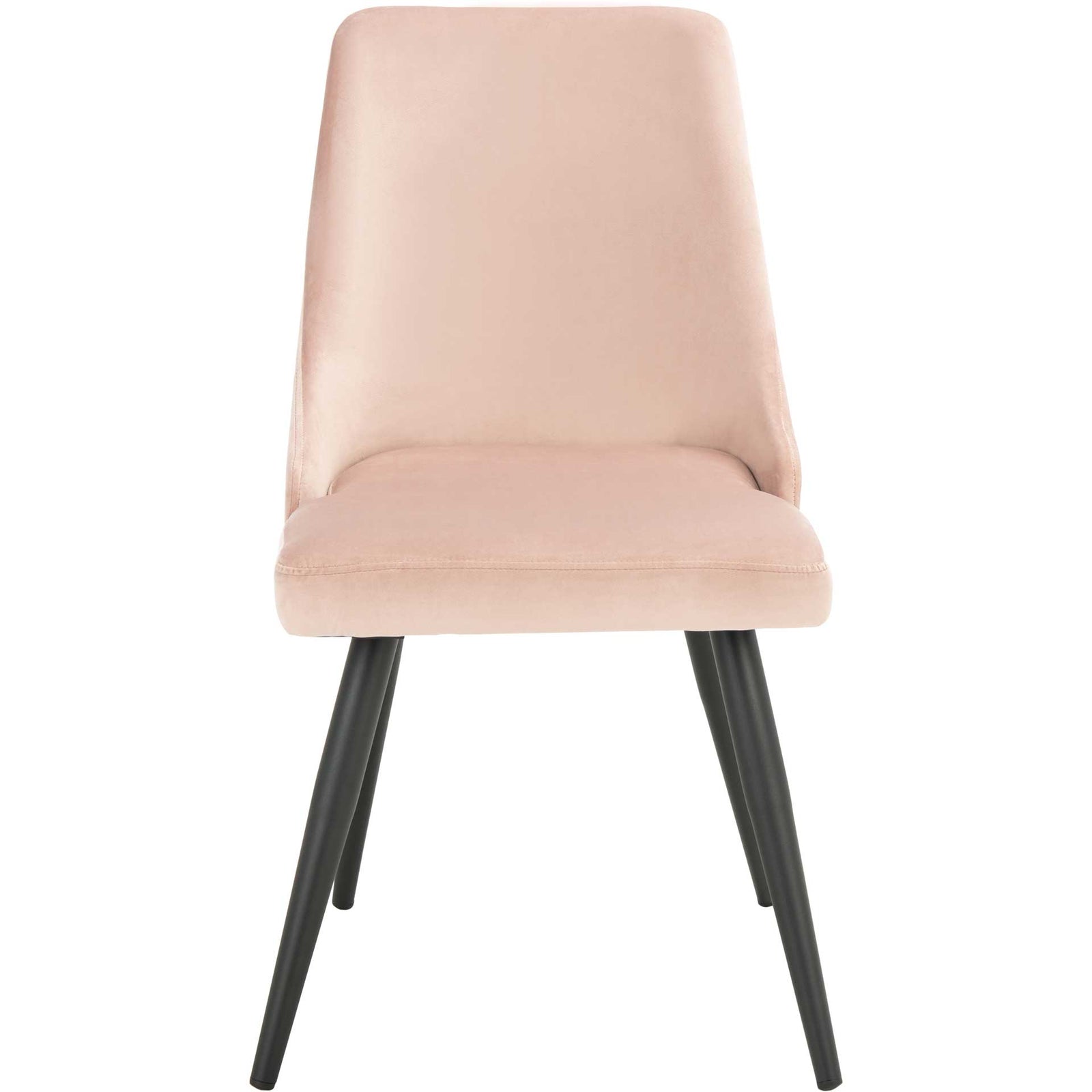 Zola Upholstered Dining Chair Dusty Blush/Black (Set of 2)