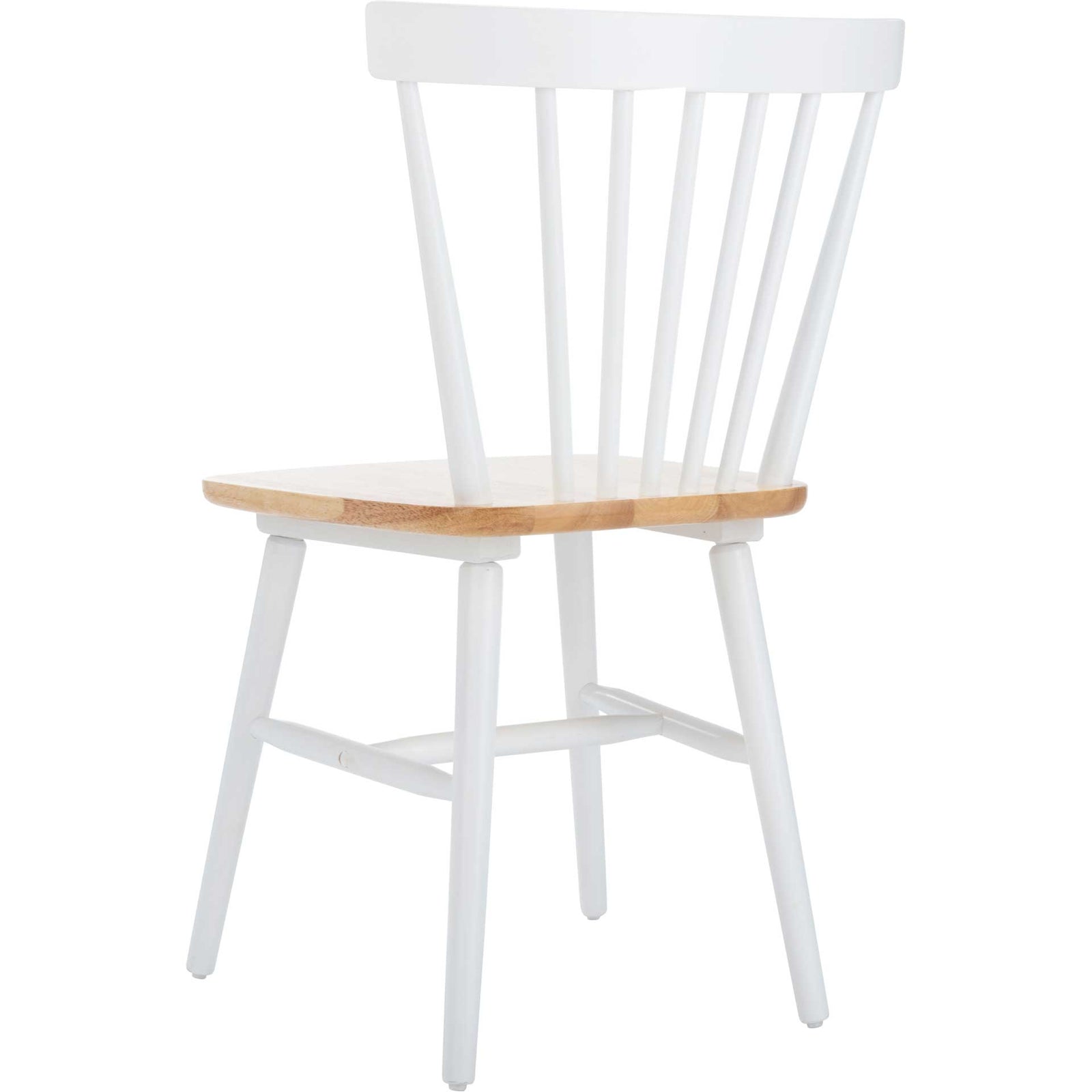 Wilder Spindle Back Dining Chair White/Natural (Set of 2)