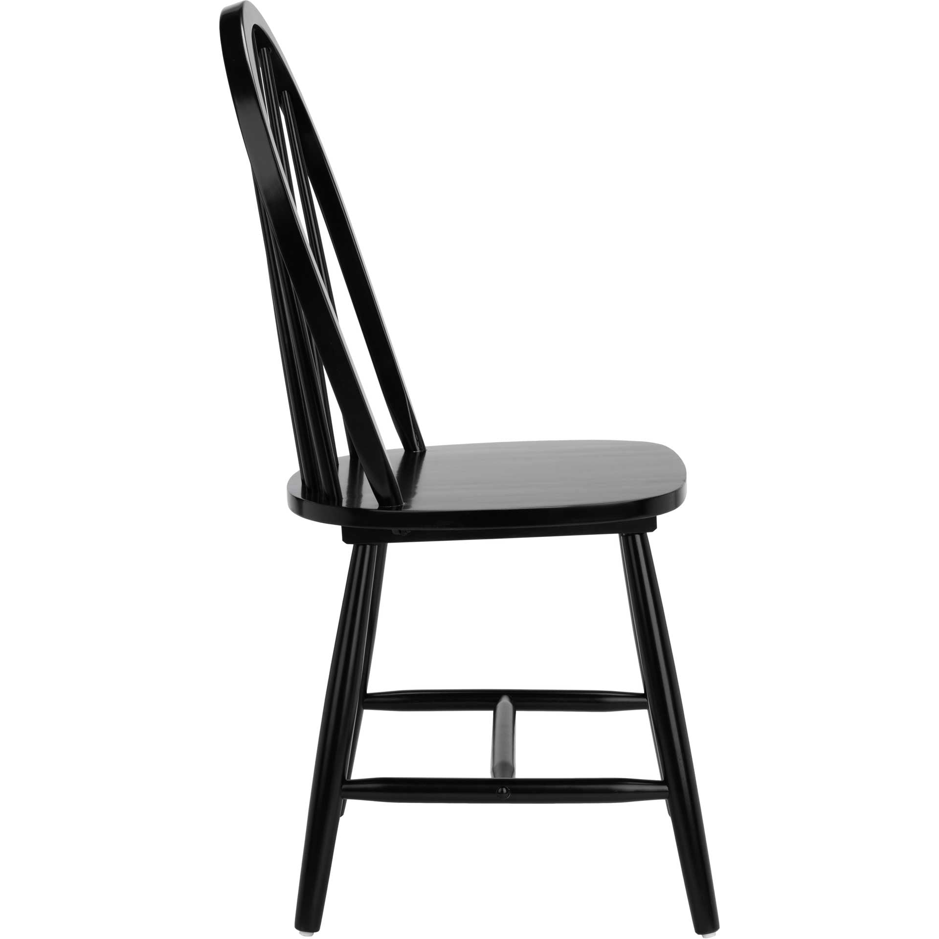 Calista Spindle Back Chair Black (Set of 2)