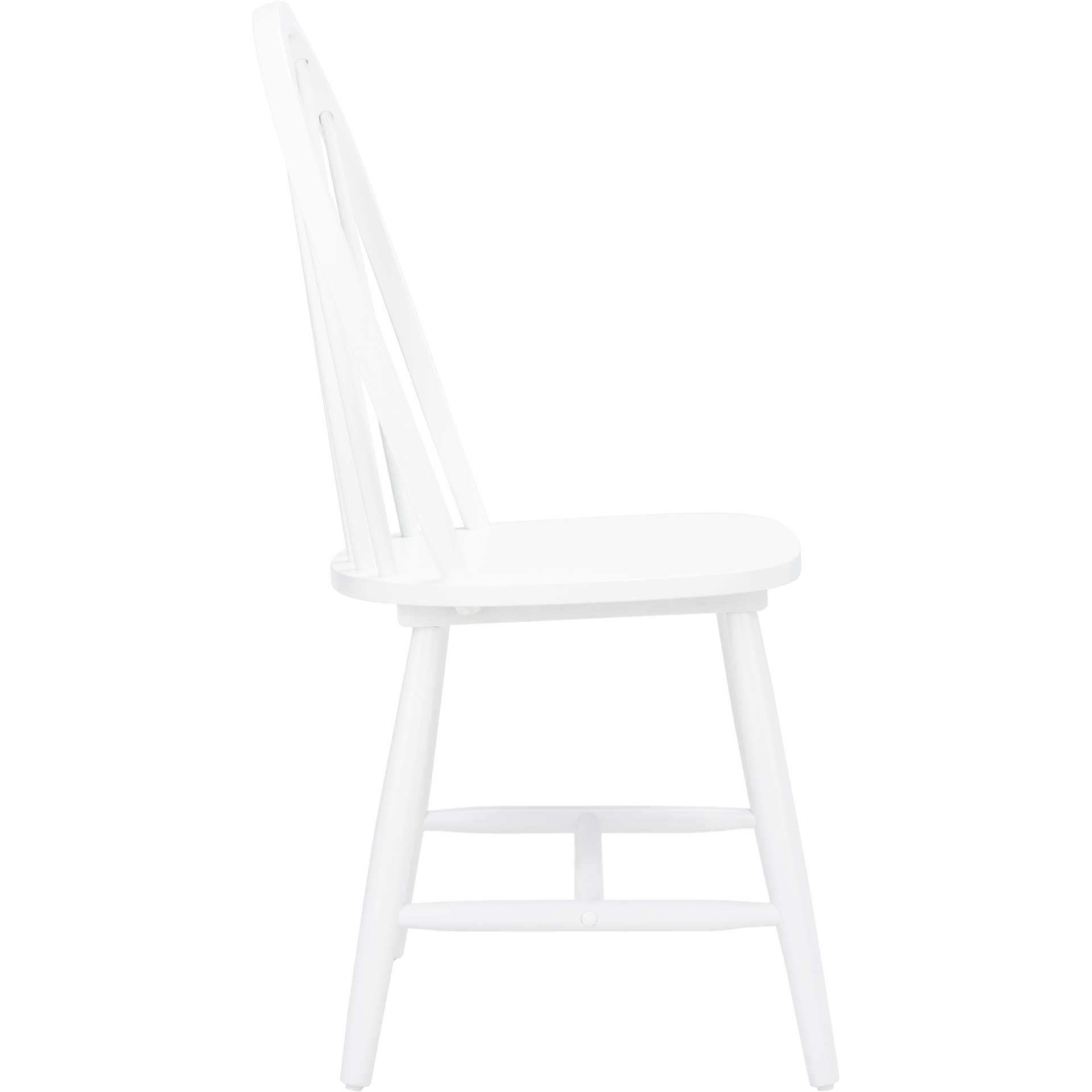 Calista Spindle Back Chair White (Set of 2)