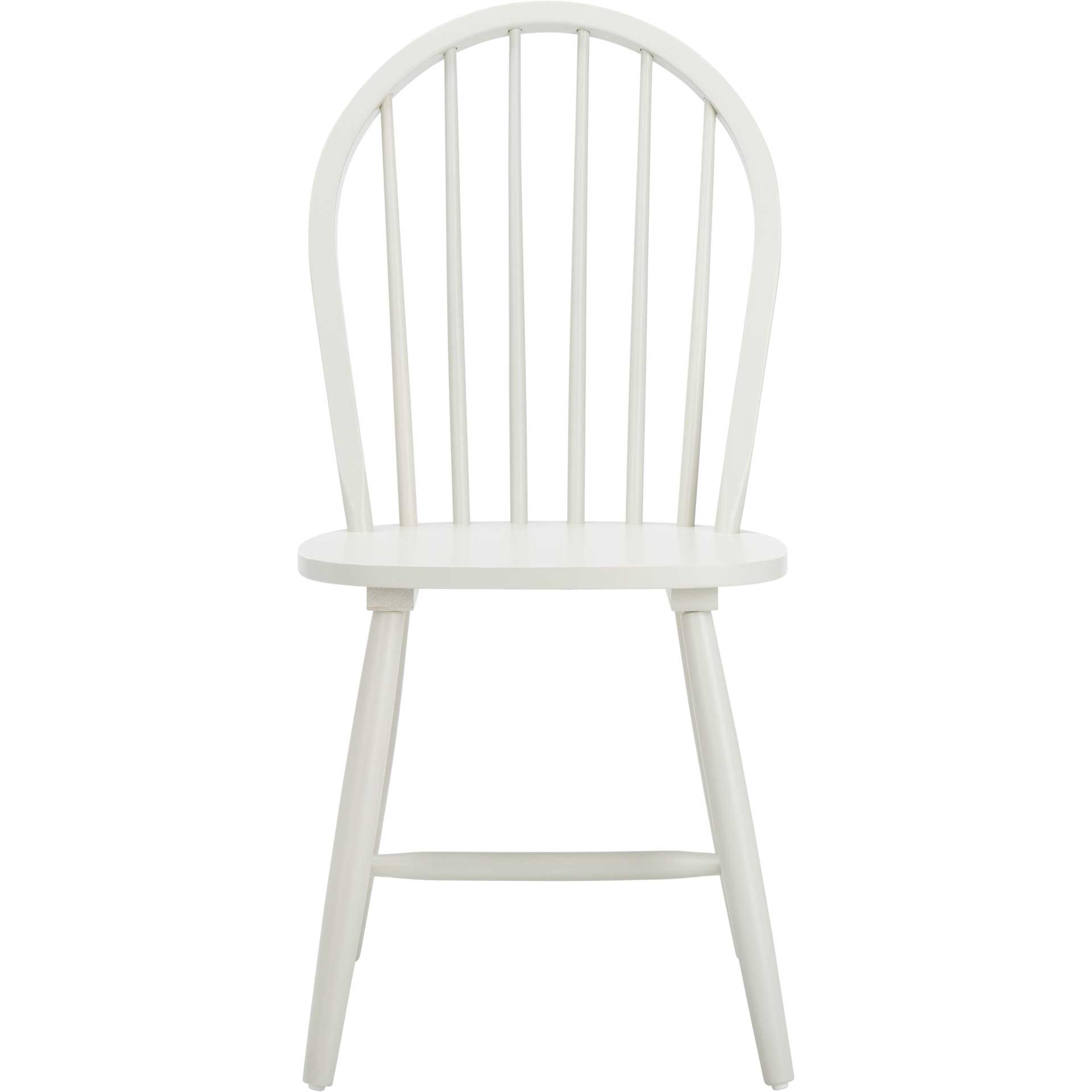 Calista Spindle Back Chair Off White (Set of 2)