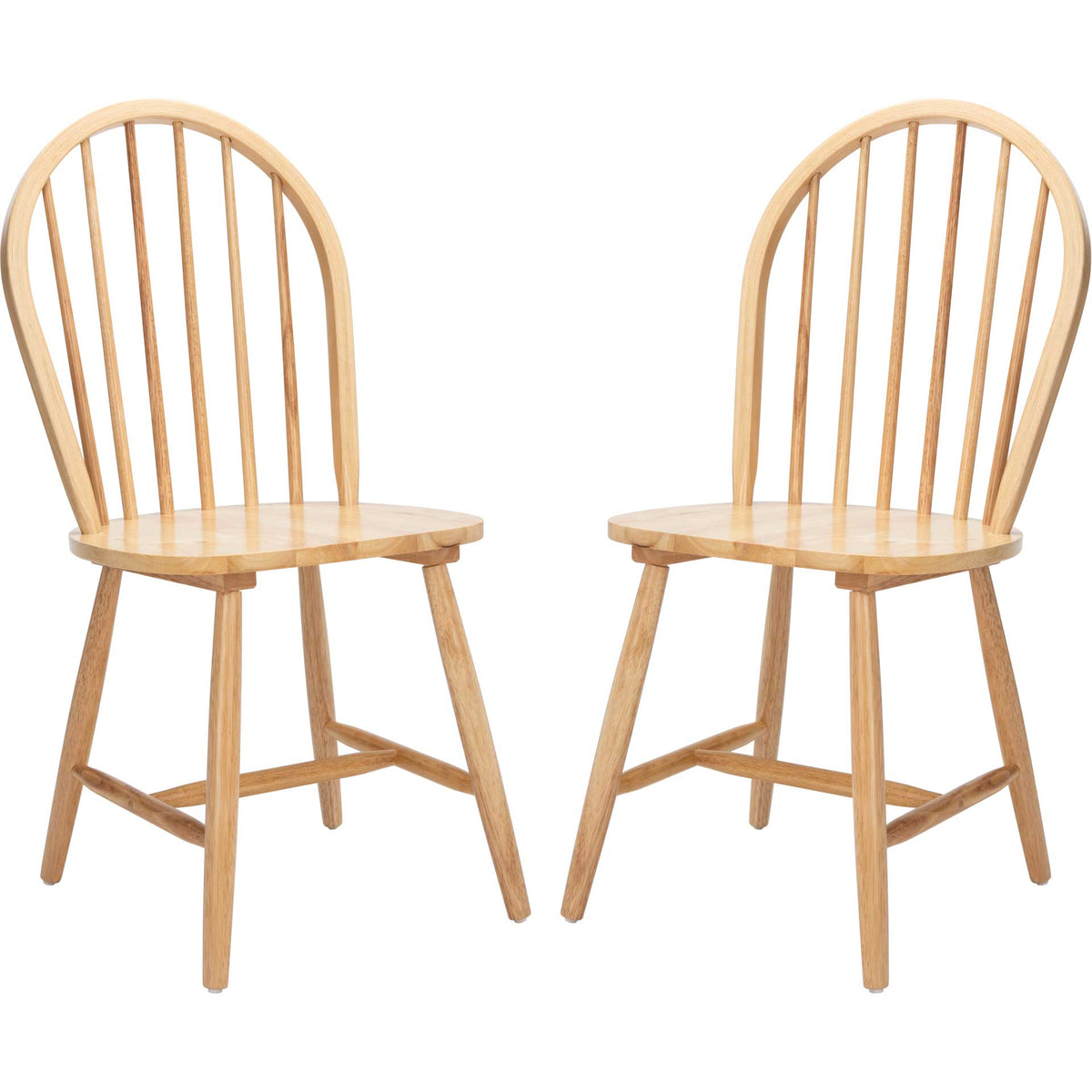 Calista Spindle Back Chair Natural (Set of 2)