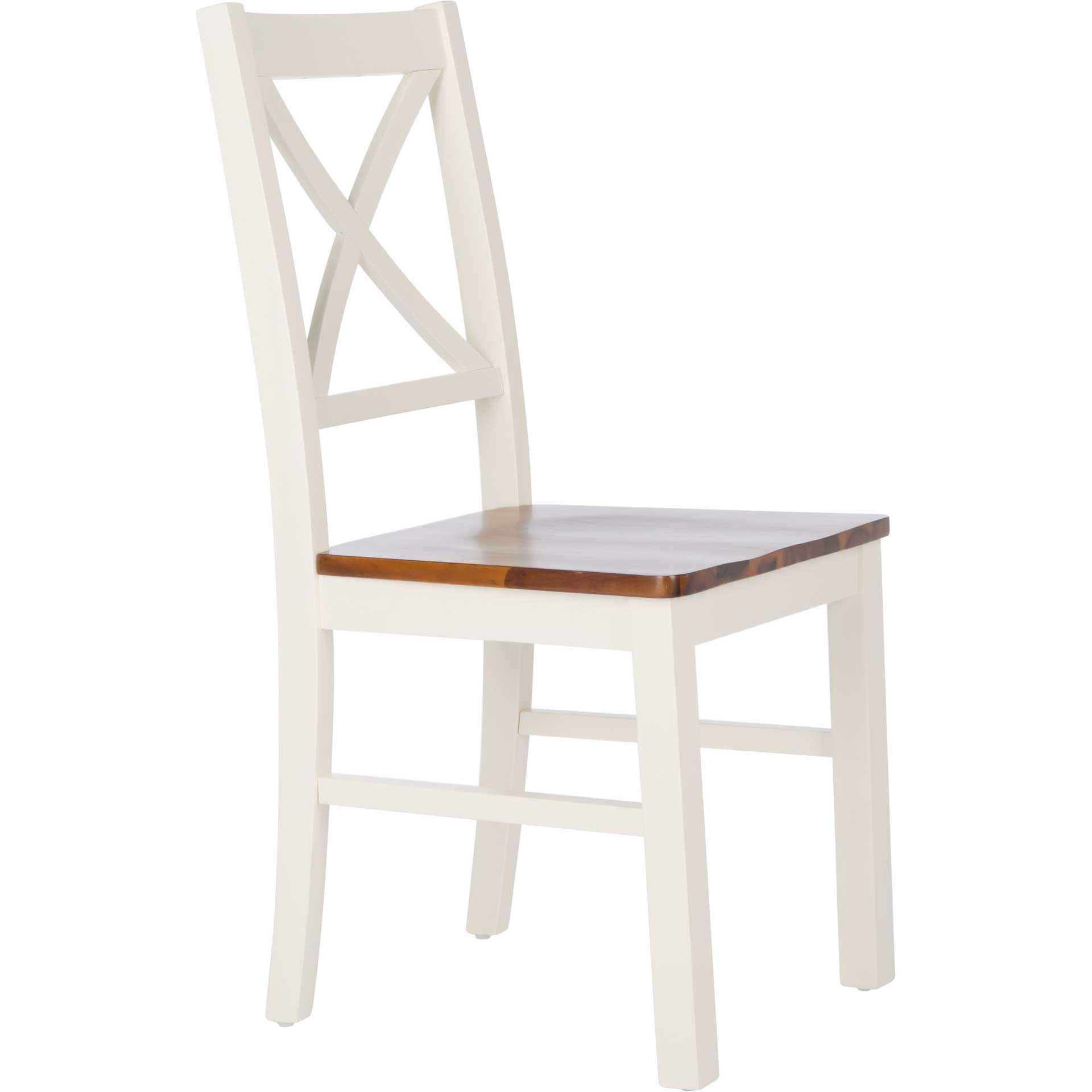 Akito Dining Chair White/Natural (Set of 2)