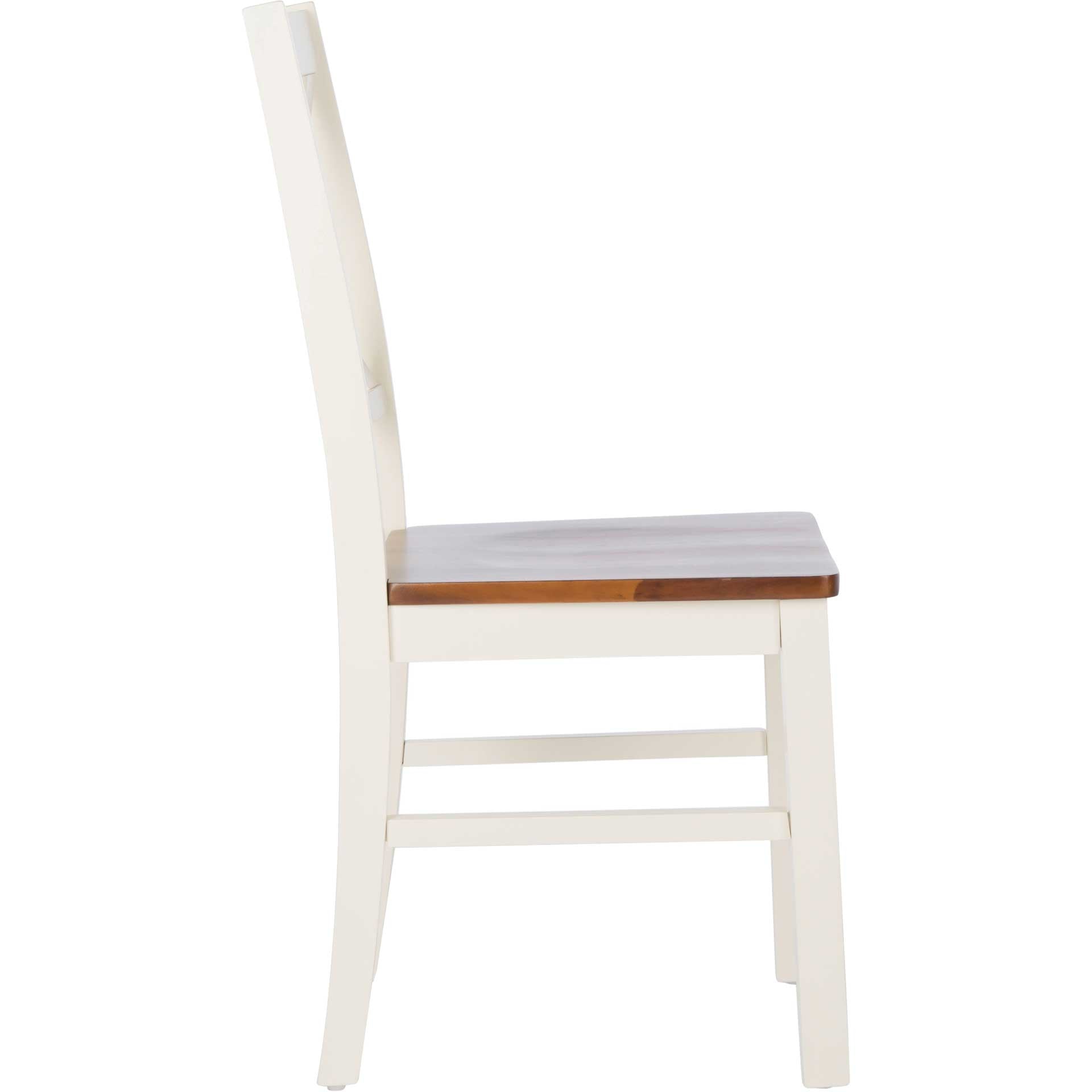 Akito Dining Chair White/Natural (Set of 2)