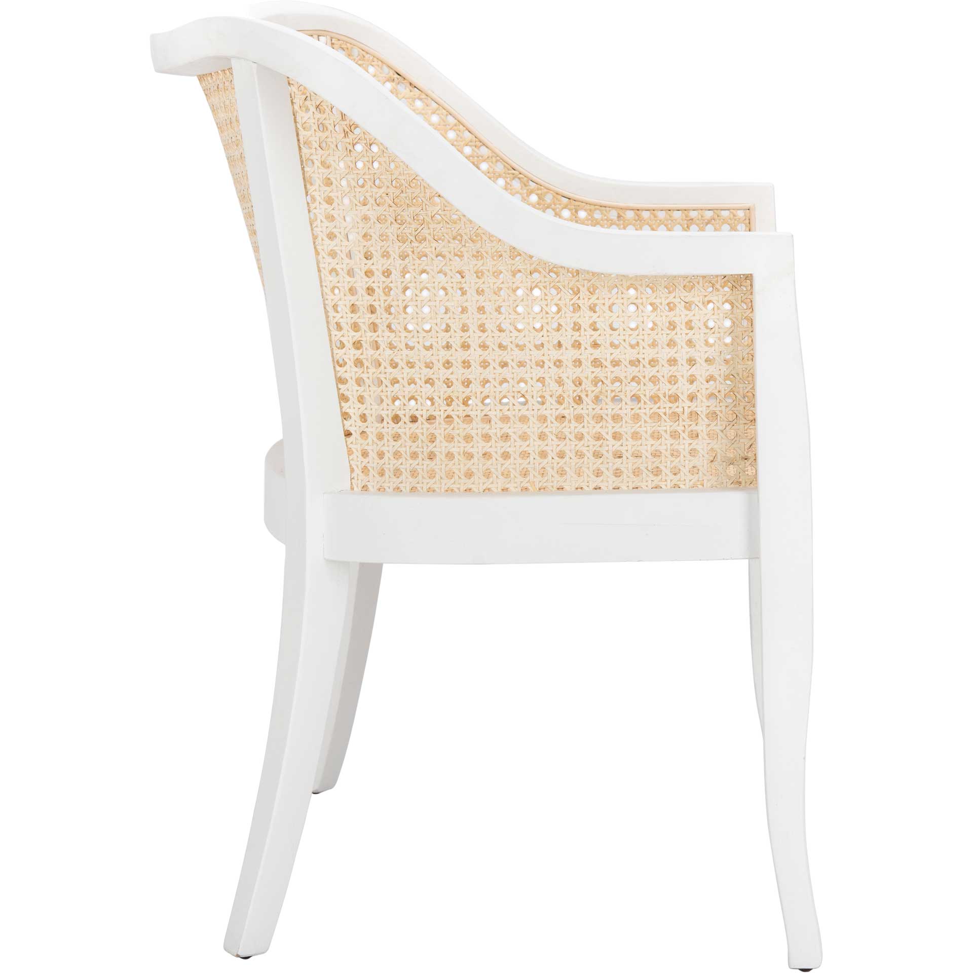 Maddox Dining Chair White/Natural