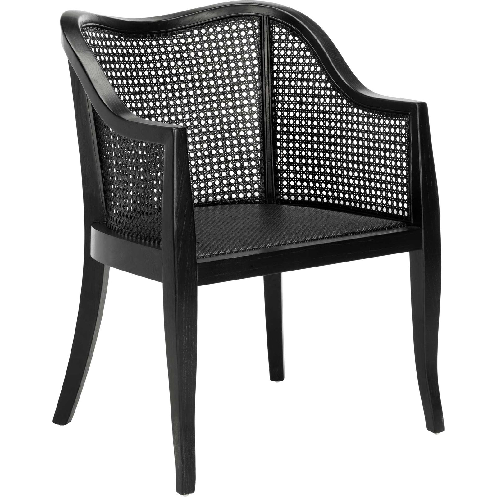 Maddox Cane Dining Chair Black