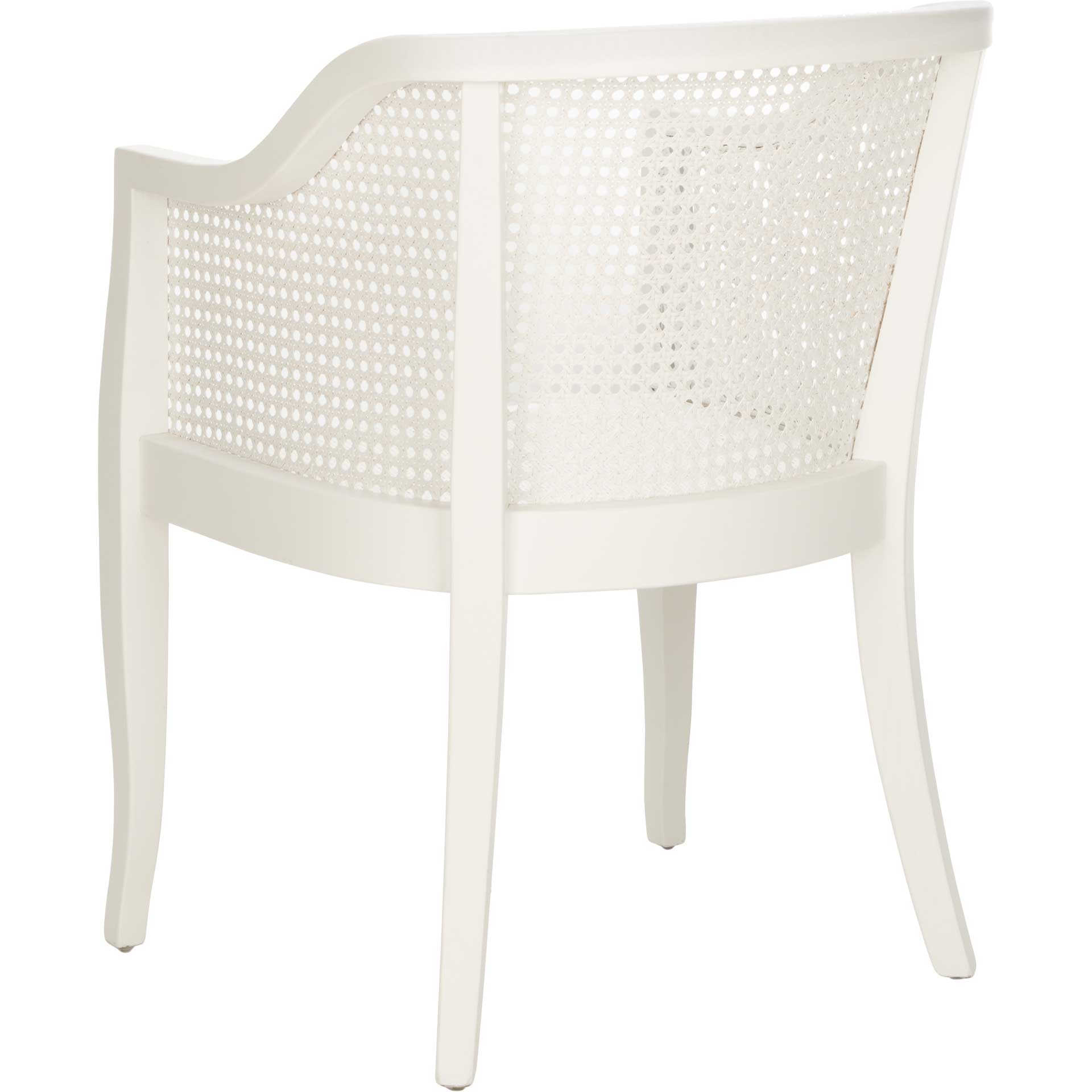 Ricardo Cane Dining Chair White
