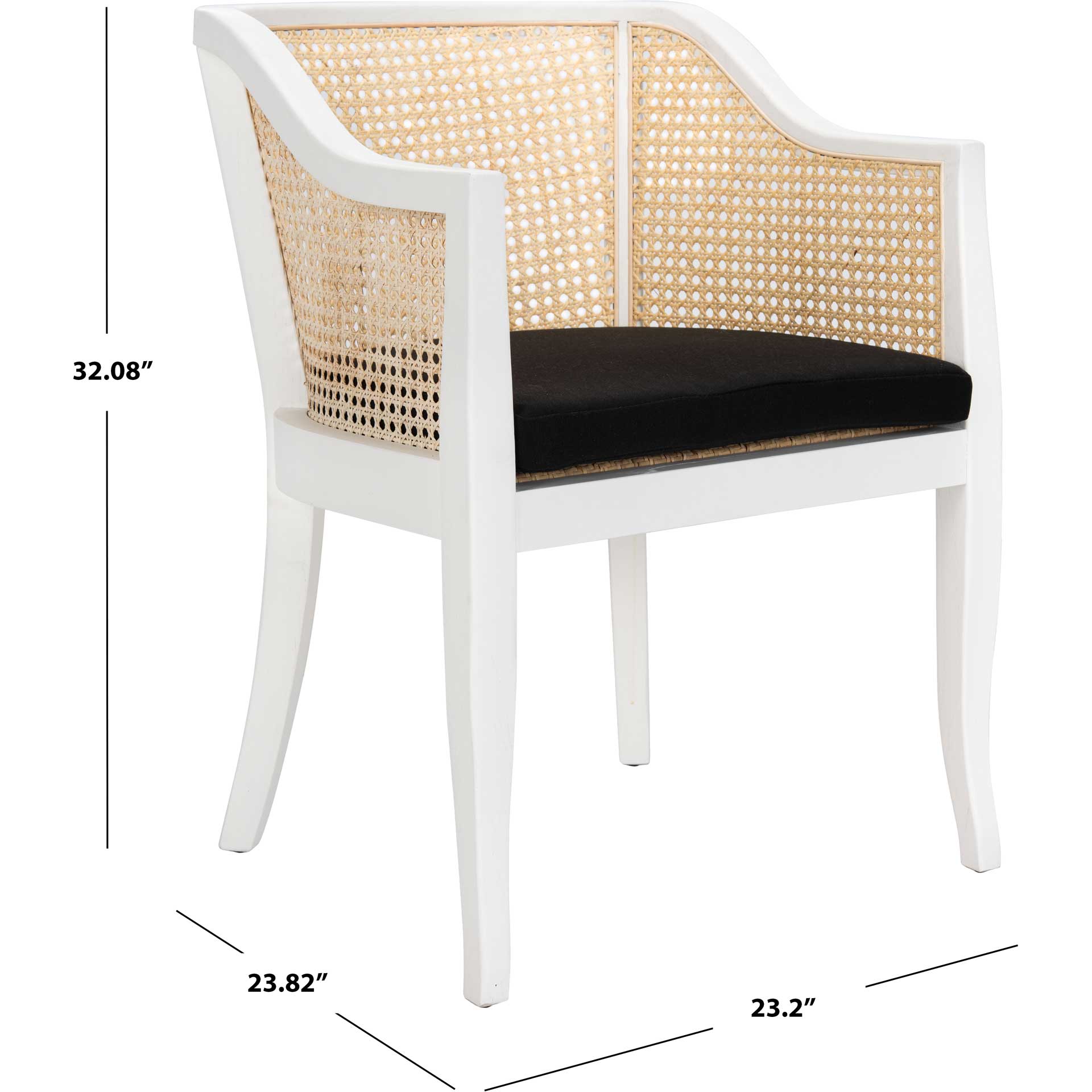 Ricardo Dining Chair White/Natural