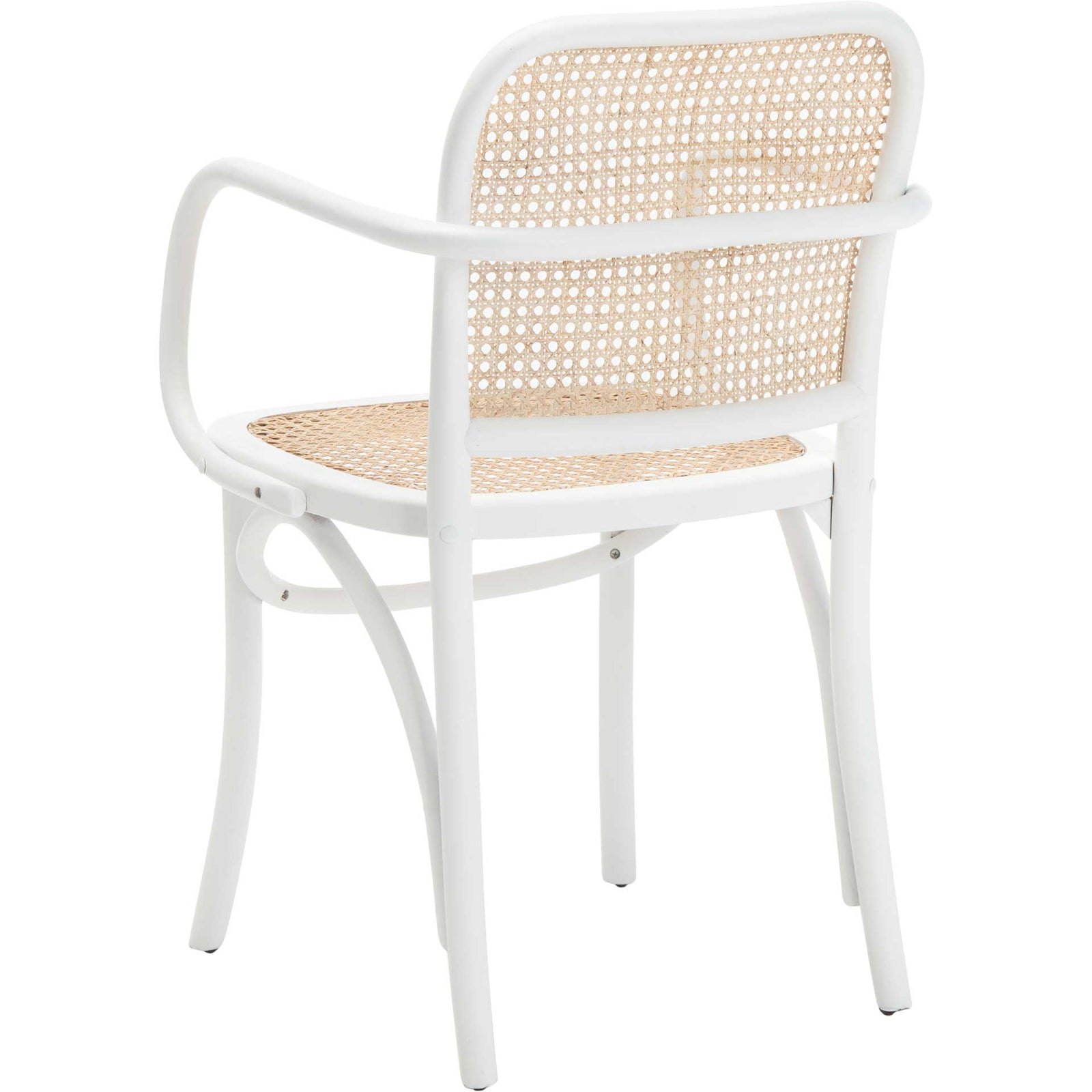Keanu Cane Dining Chair White/Natural
