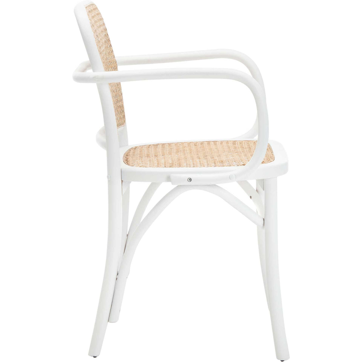 Keanu Cane Dining Chair White/Natural