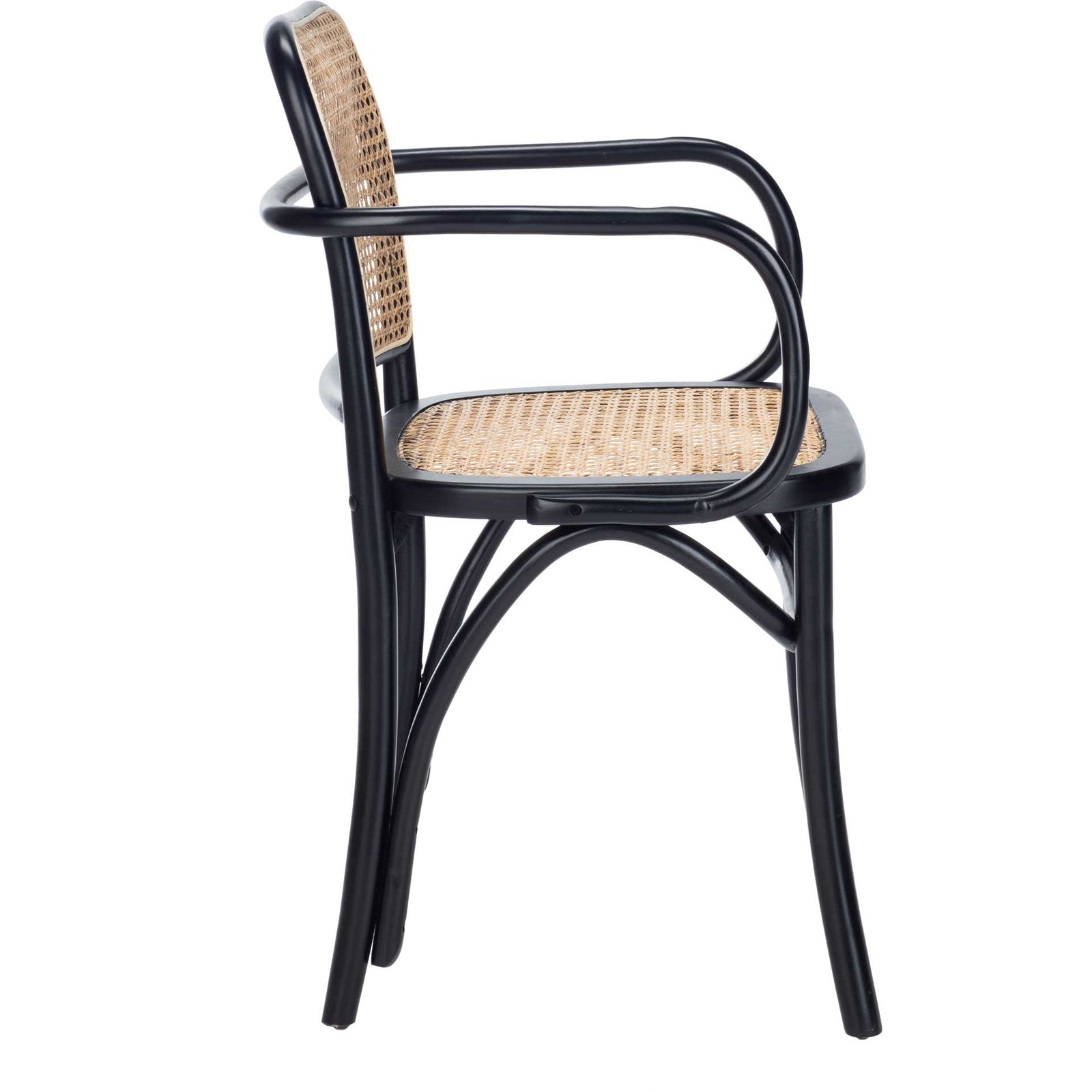 Keanu Cane Dining Chair Black/Natural
