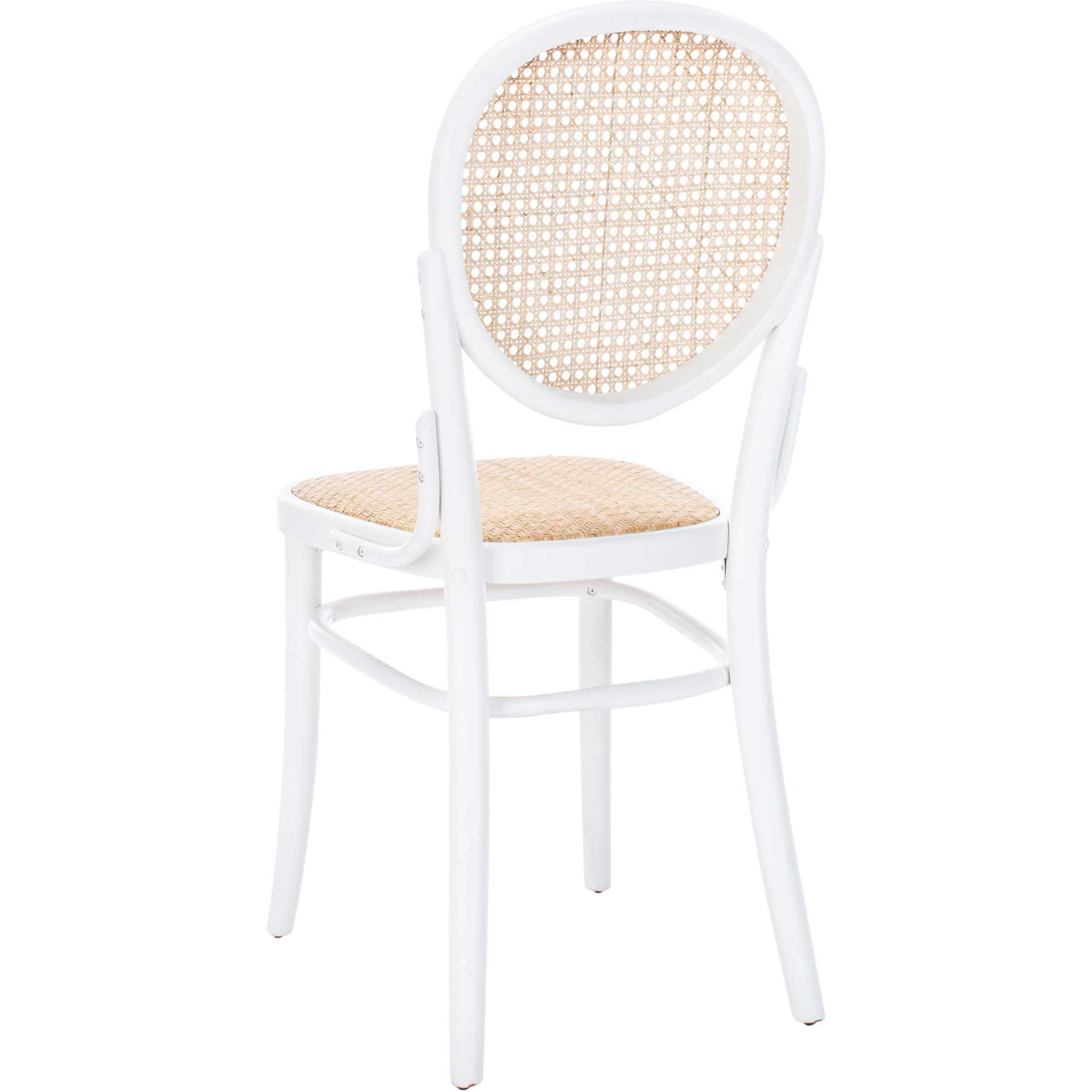 Sonia Cane Dining Chair White/Natural (Set of 2)