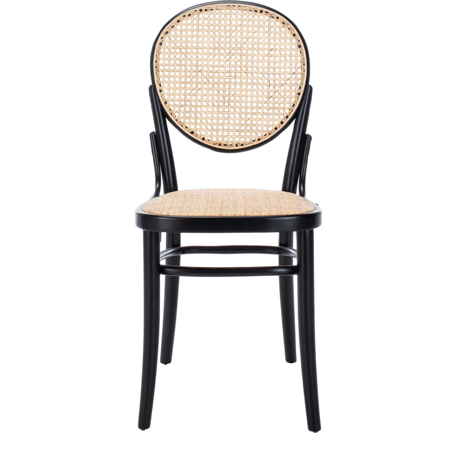 Sonia Cane Dining Chair Black/Natural (Set of 2)