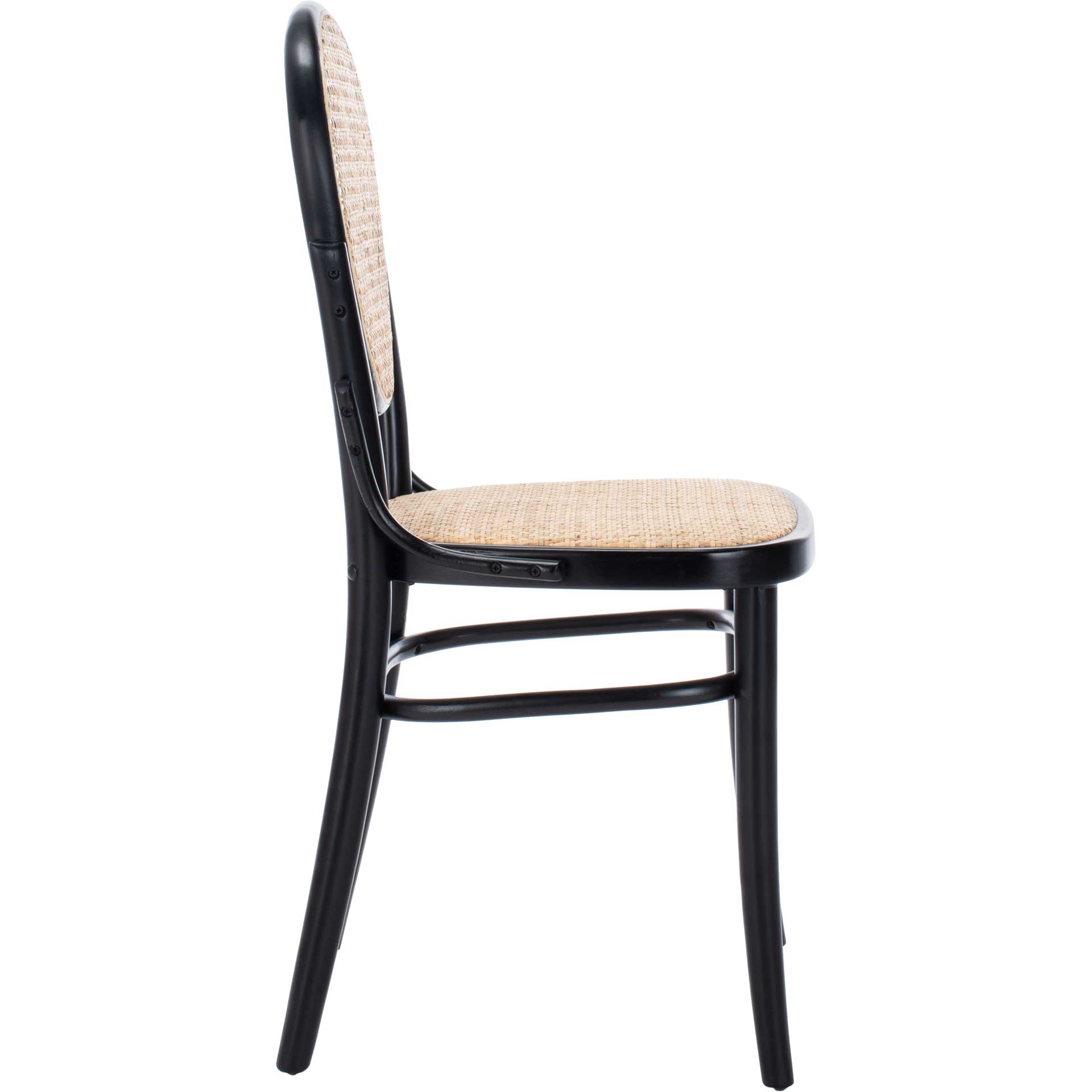 Sonia Cane Dining Chair Black/Natural (Set of 2)