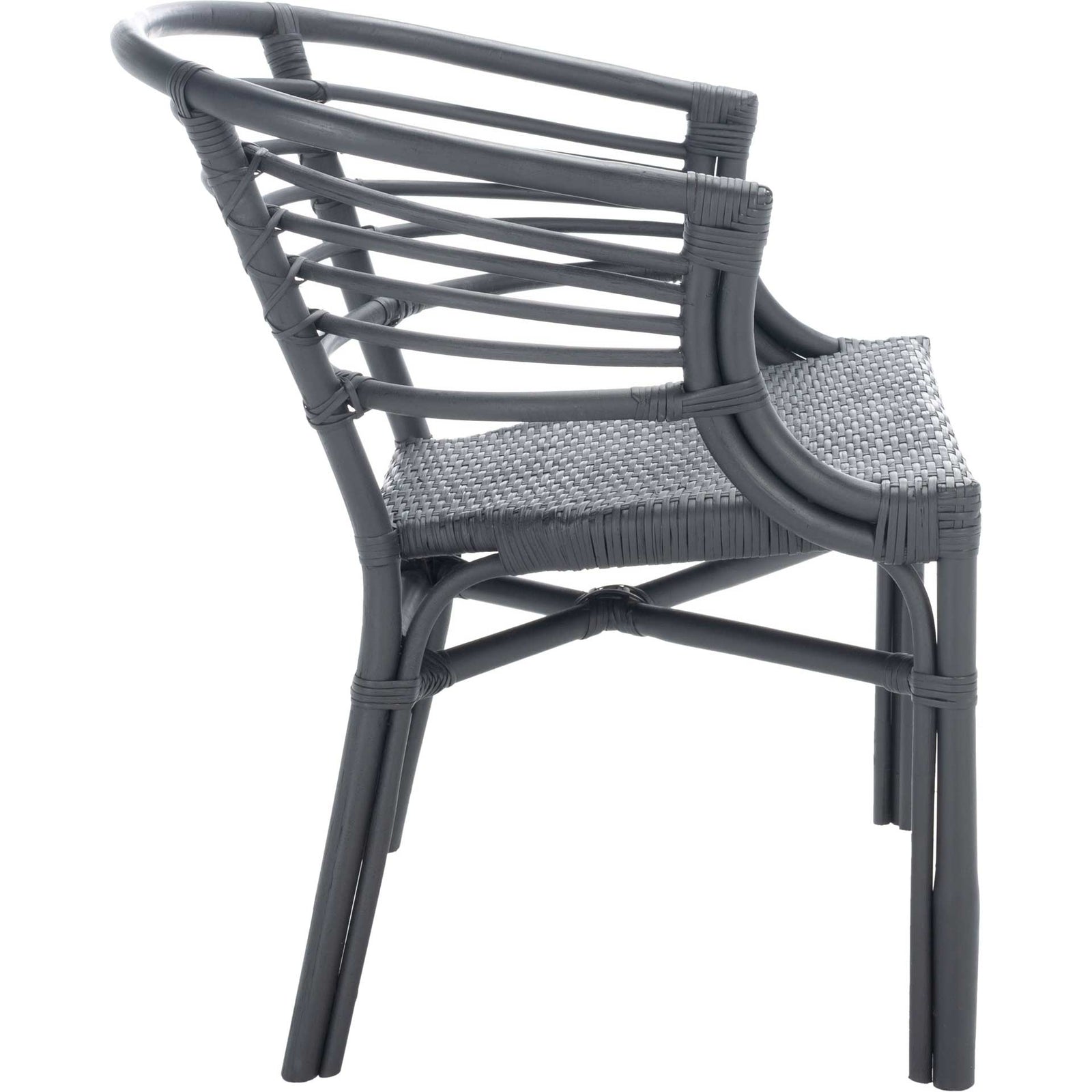 Elisio Rattan Dining Chair Black (Set of 2)