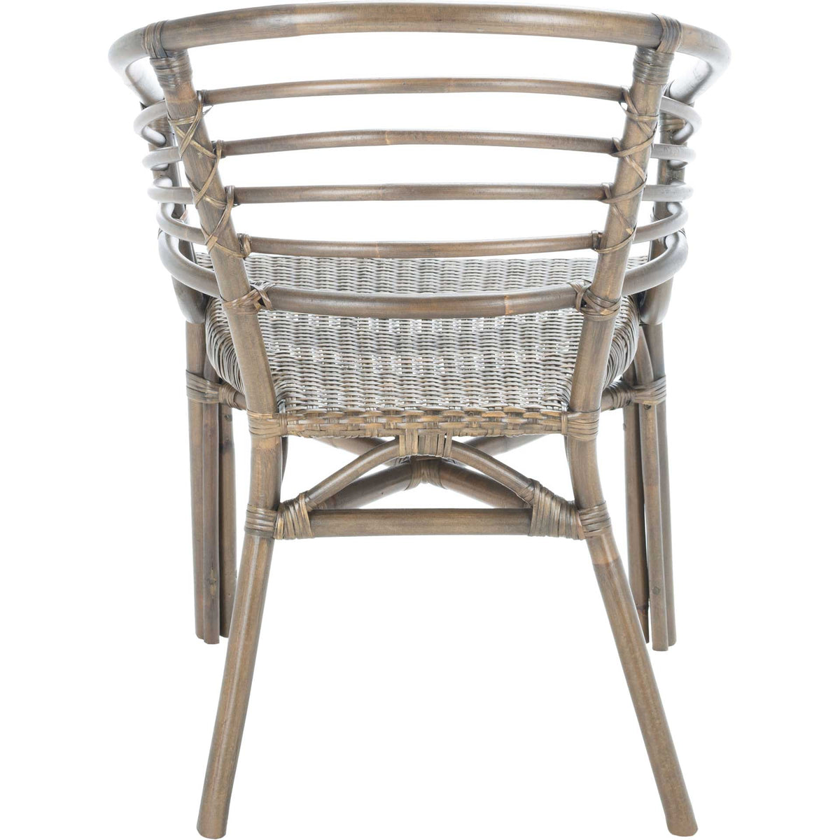 Elisio Rattan Dining Chair Walnut (Set of 2)